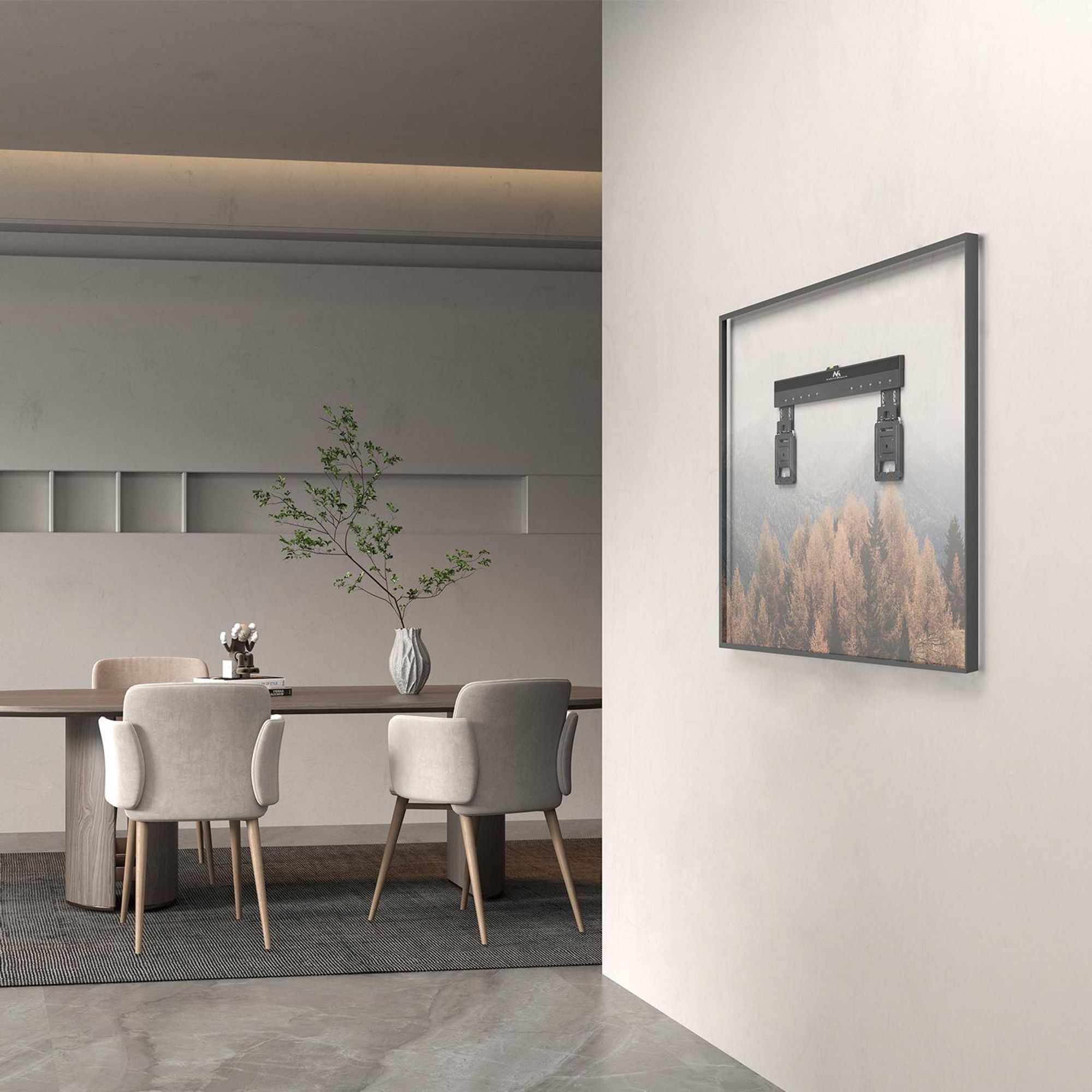 Ultraflache Wandhalterung für 37-80 Flach & Curved Fernseher bis zu 75kg Max. VESA 600x400 Universal TV Halterung
