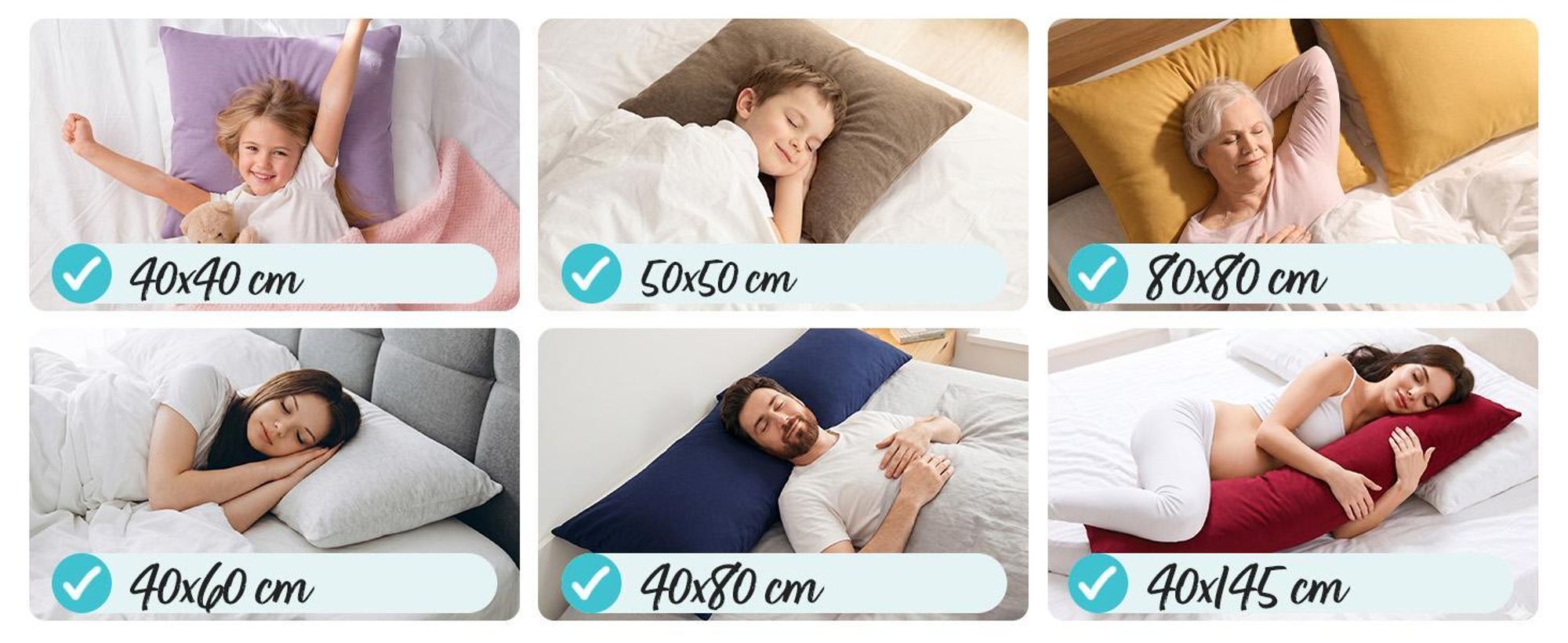 AR Line 2er Pack Jersey Kissenbezüge 40x40 Baumwolle – weich, atmungsaktiv, Kissenhüllen mit Reißverschluss, in Farbe: Hellblau