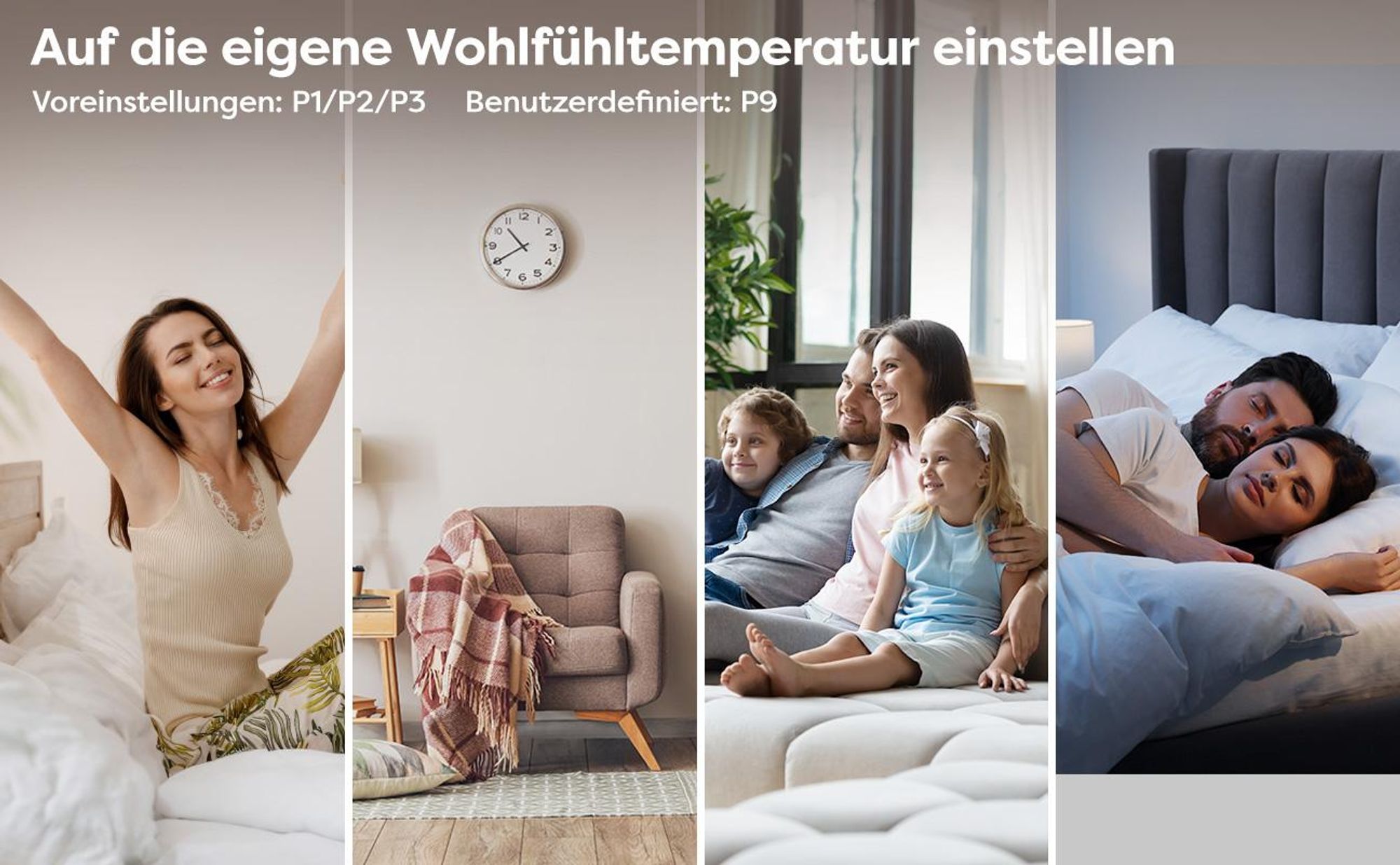CIARRA Elektro-Heizkörper Heizgerät, Intelligenter Keramik-heizkörper mit WLAN steurung, Thermostat mit PID 10–20 m² 1500 W CBHTD15A-W