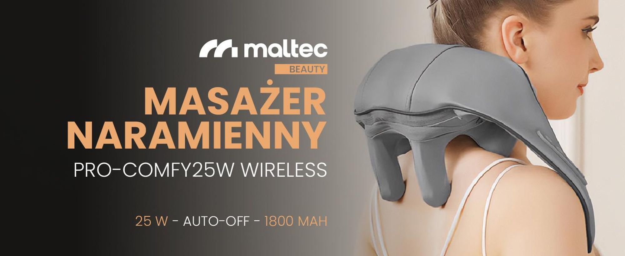 Masażer naramienny do karku rozgrzewający i łagodzący ból