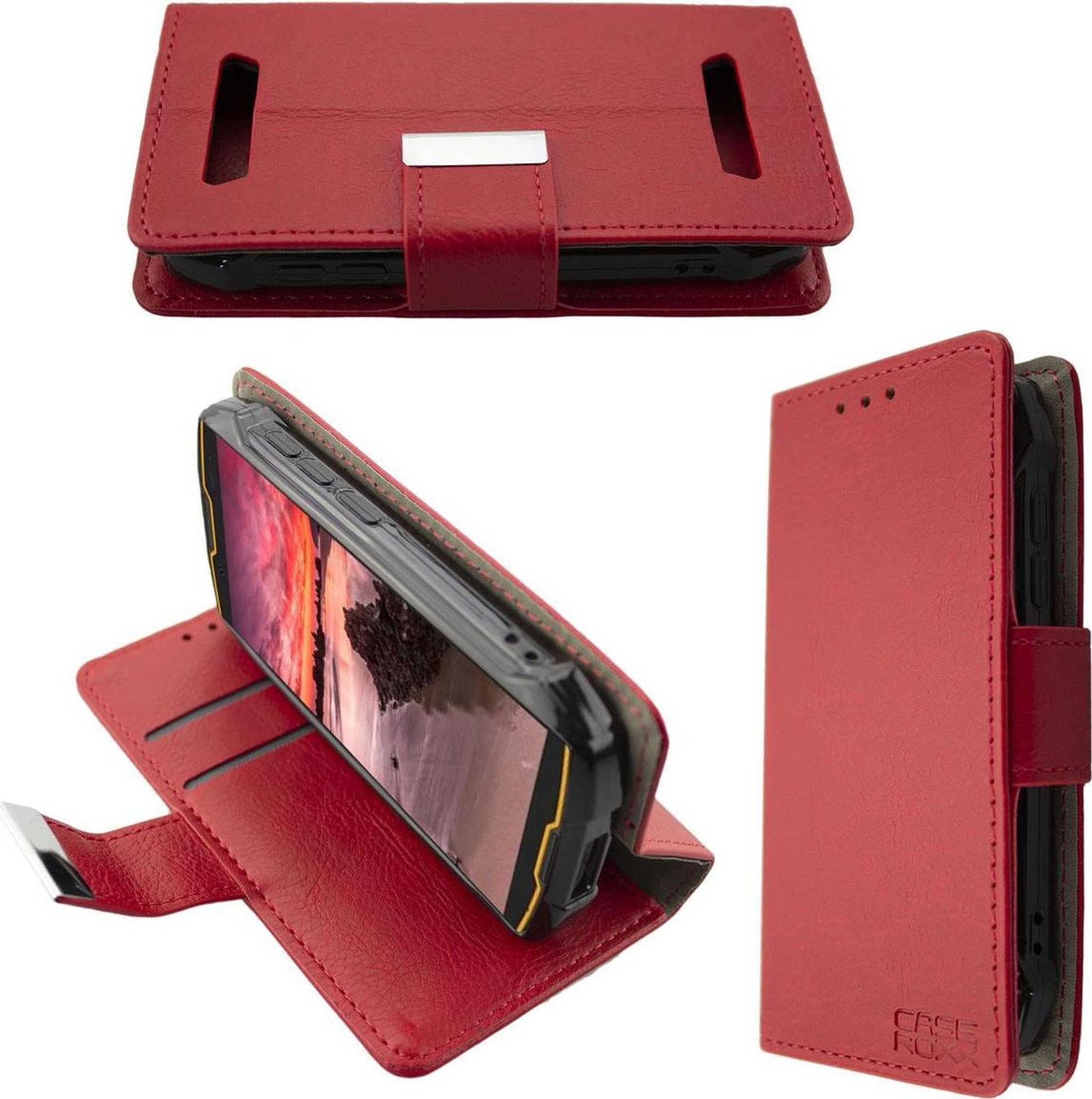 caseroxx Handy Hülle Tasche kompatibel mit Cubot KingKong Mini / KingKong Mini 2 / Pro Bookstyle-Case Wallet Case Bild 1