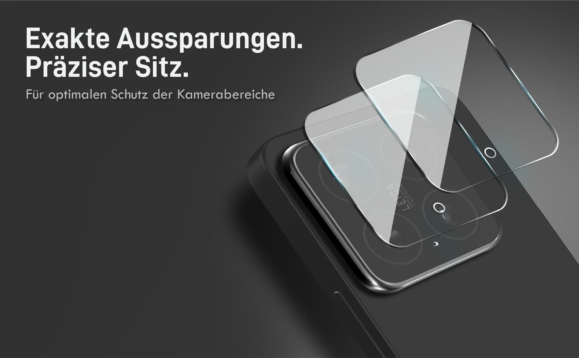 Viererpack Kamera und Displaygläser - Resistent gegen Fingerabdrücke