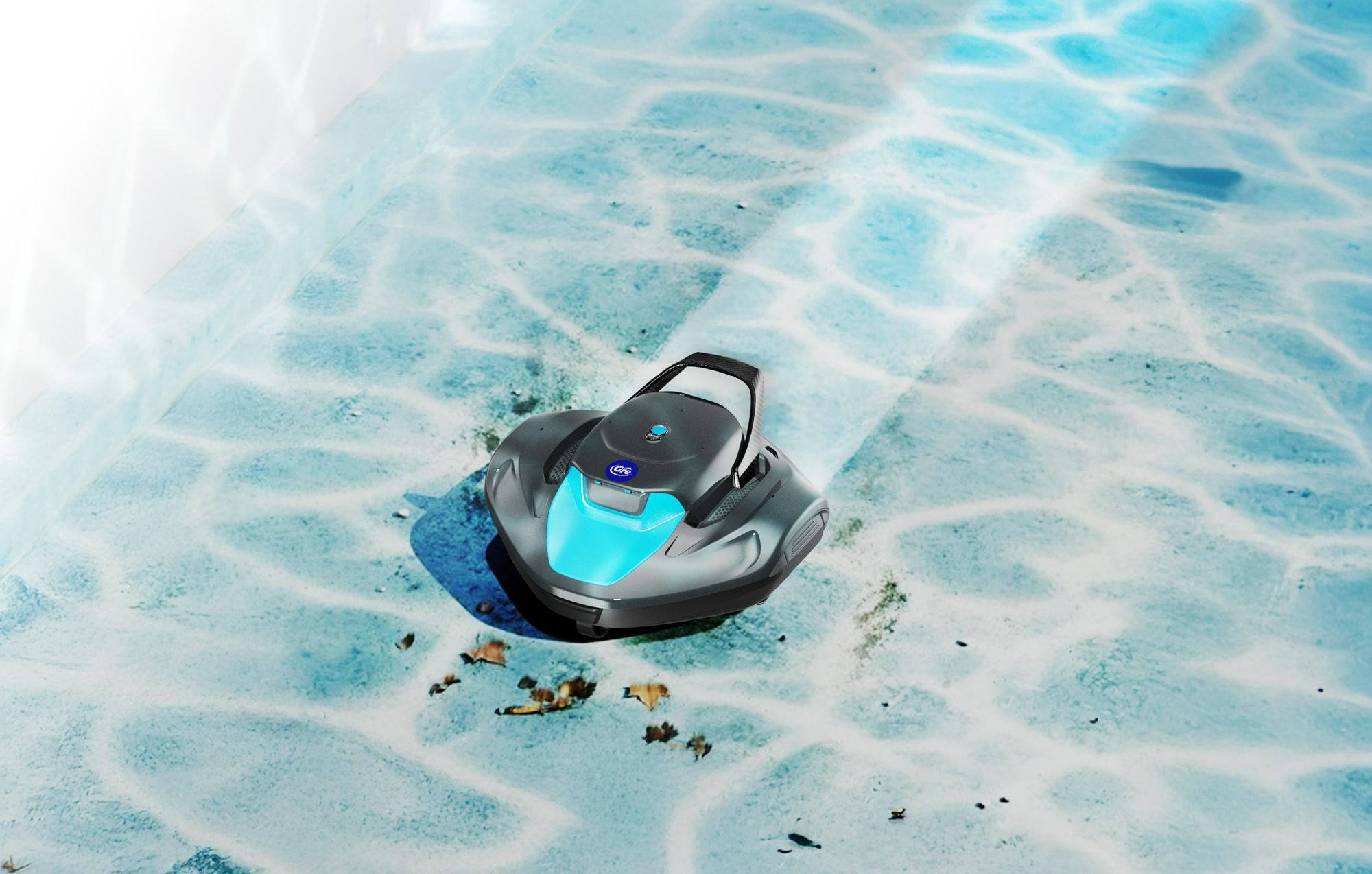 GRE Akku-Poolroboter RBG90 - MOOVO™ 90 - für Aufstell- und Einbaupools. Kabellos, für Pools bis 80 m²