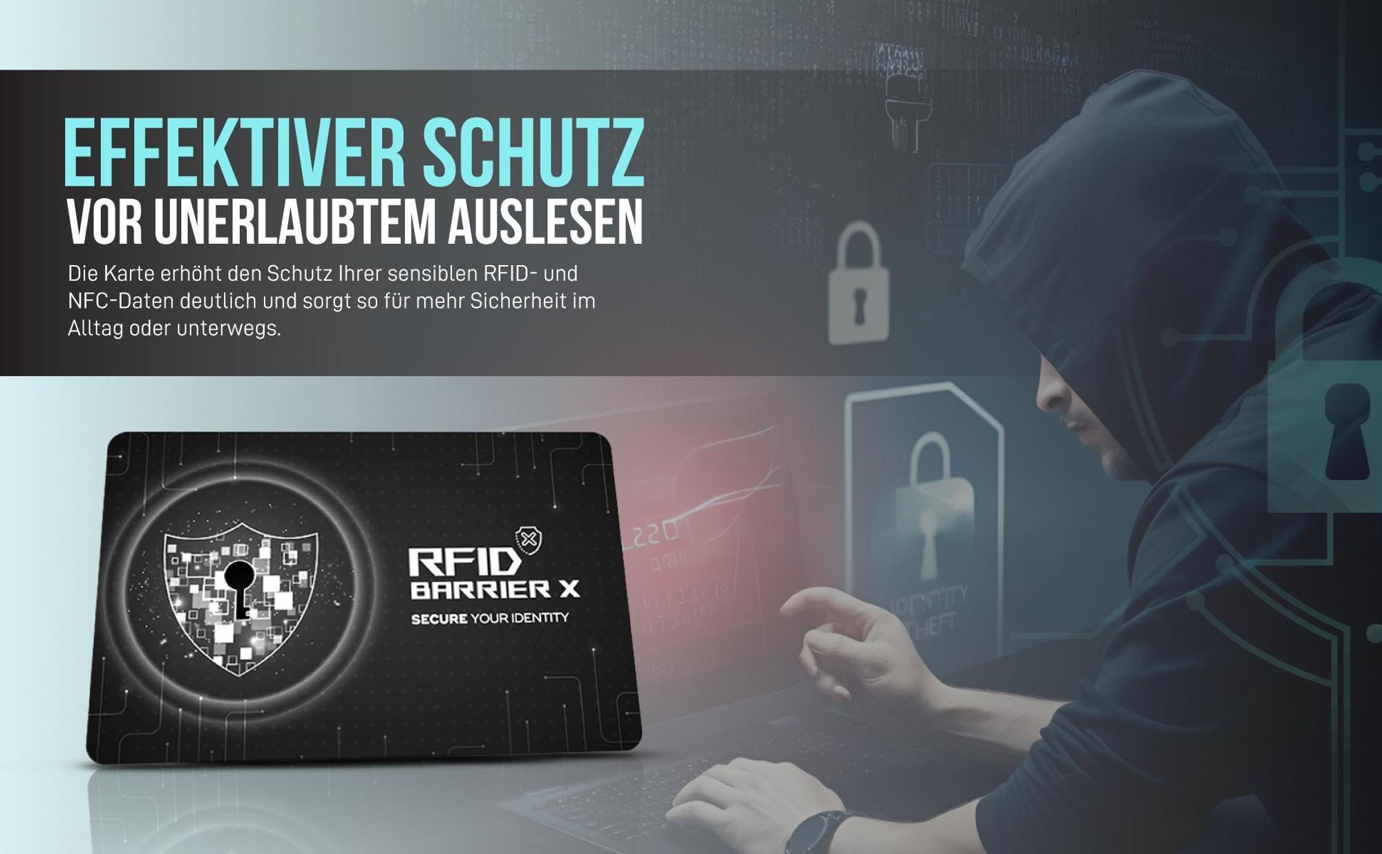 Effektive Abschirmung gegen RFID und NFC Auslesen persönlicher Daten