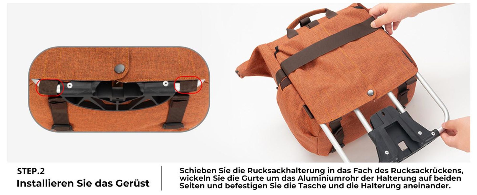 ROCKBROS Fahrradlenkertasche für Brompton Multifunktionale Lenkertasche Schwarz