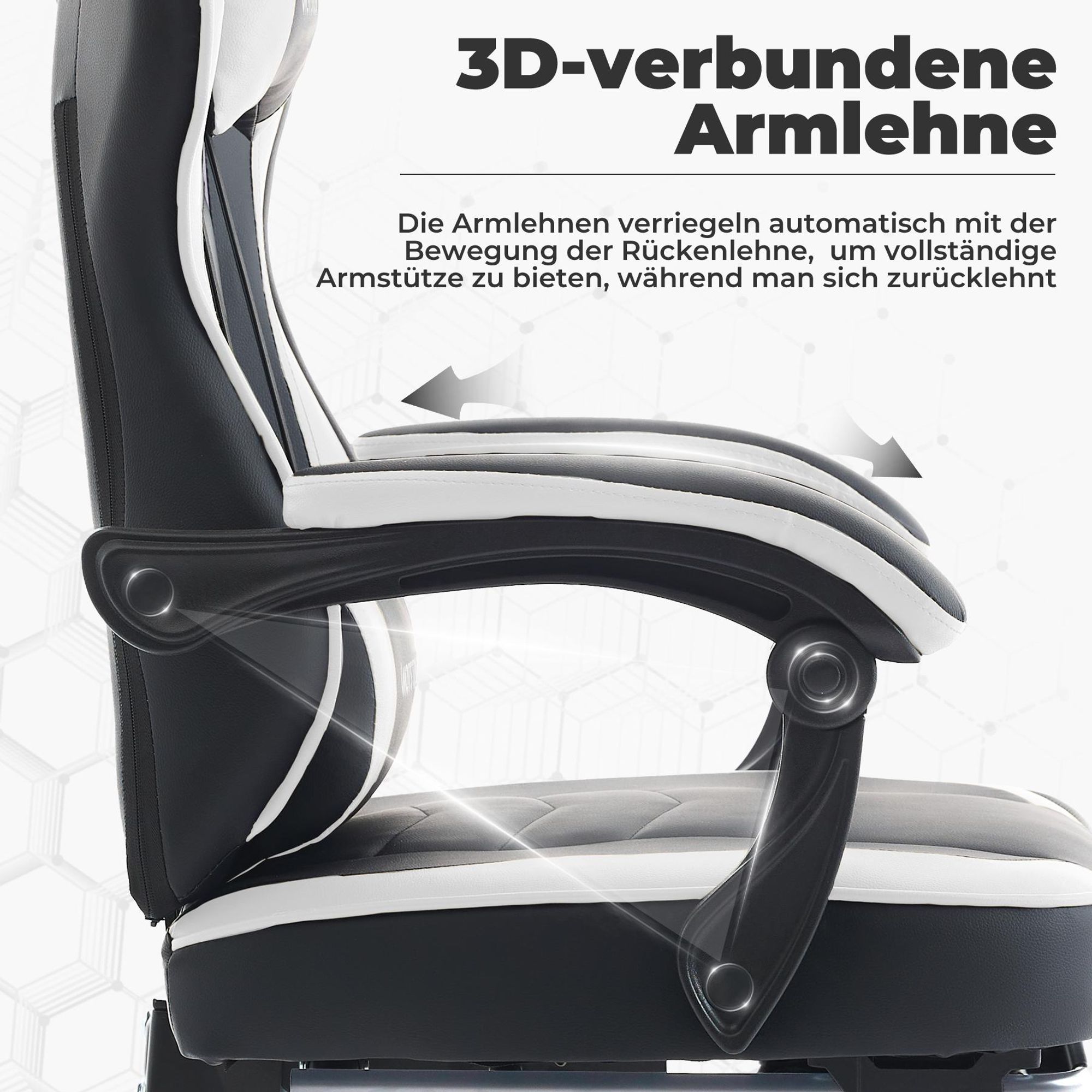3D-verbundene Armlehne des WOTSTA Gaming Stuhls