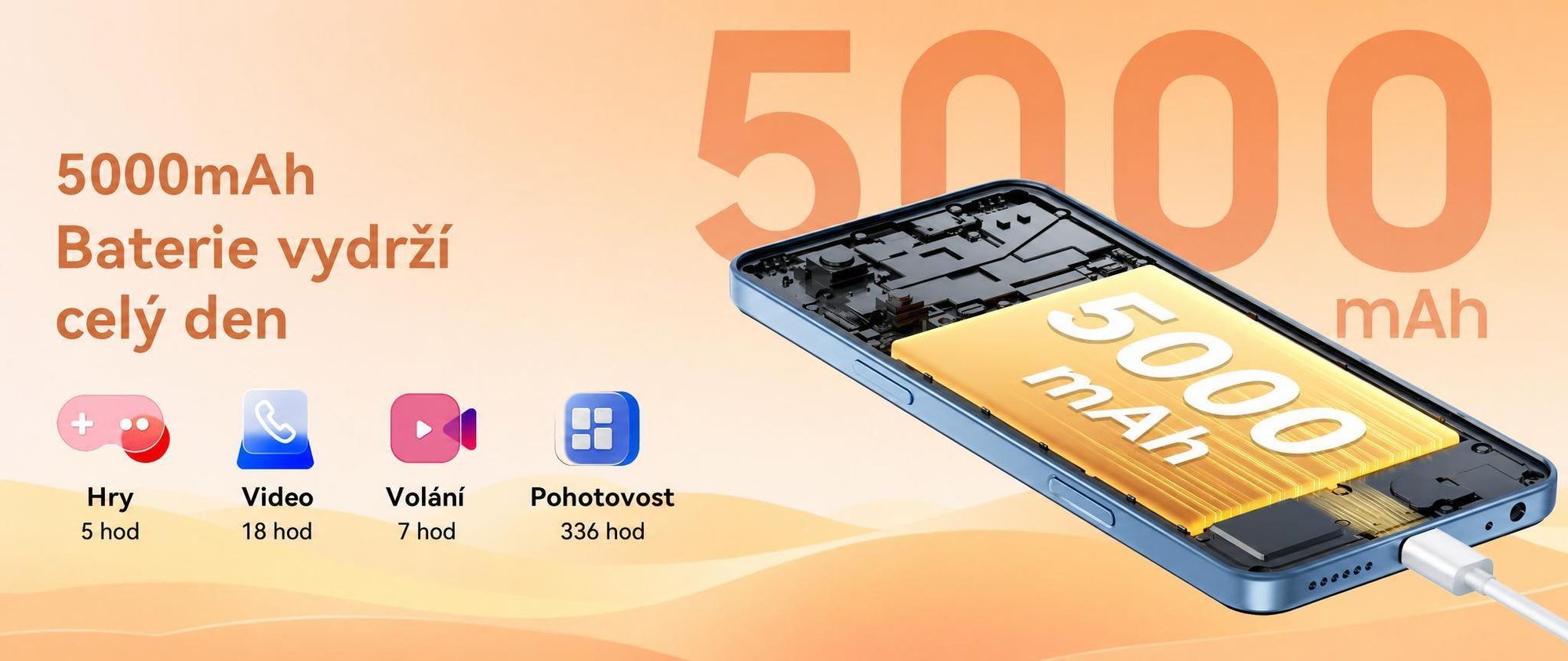 2026 Blackview WAVE 7C – mobilní telefon bez smlouvy, 6,56", Android 16, 16 GB + 64 GB / 2 TB TF, Face ID, 5000 mAh, 32 MP, Dual-SIM, Wi-Fi 5, IP54