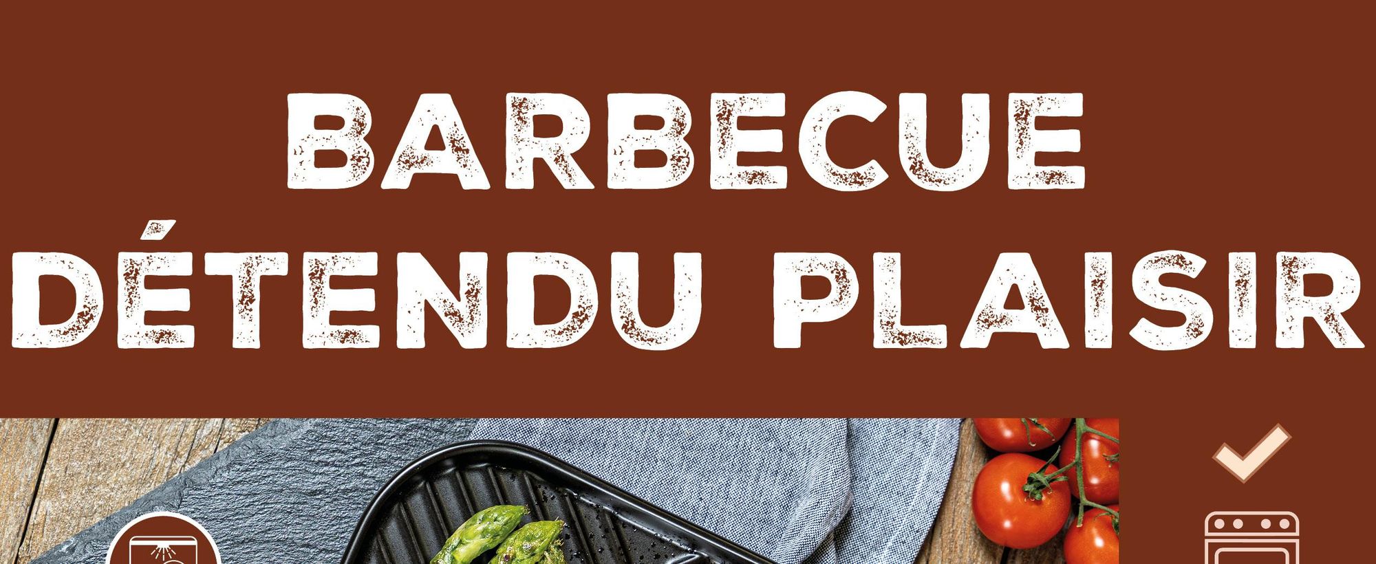Plateaux de cuisson sur le barbecue