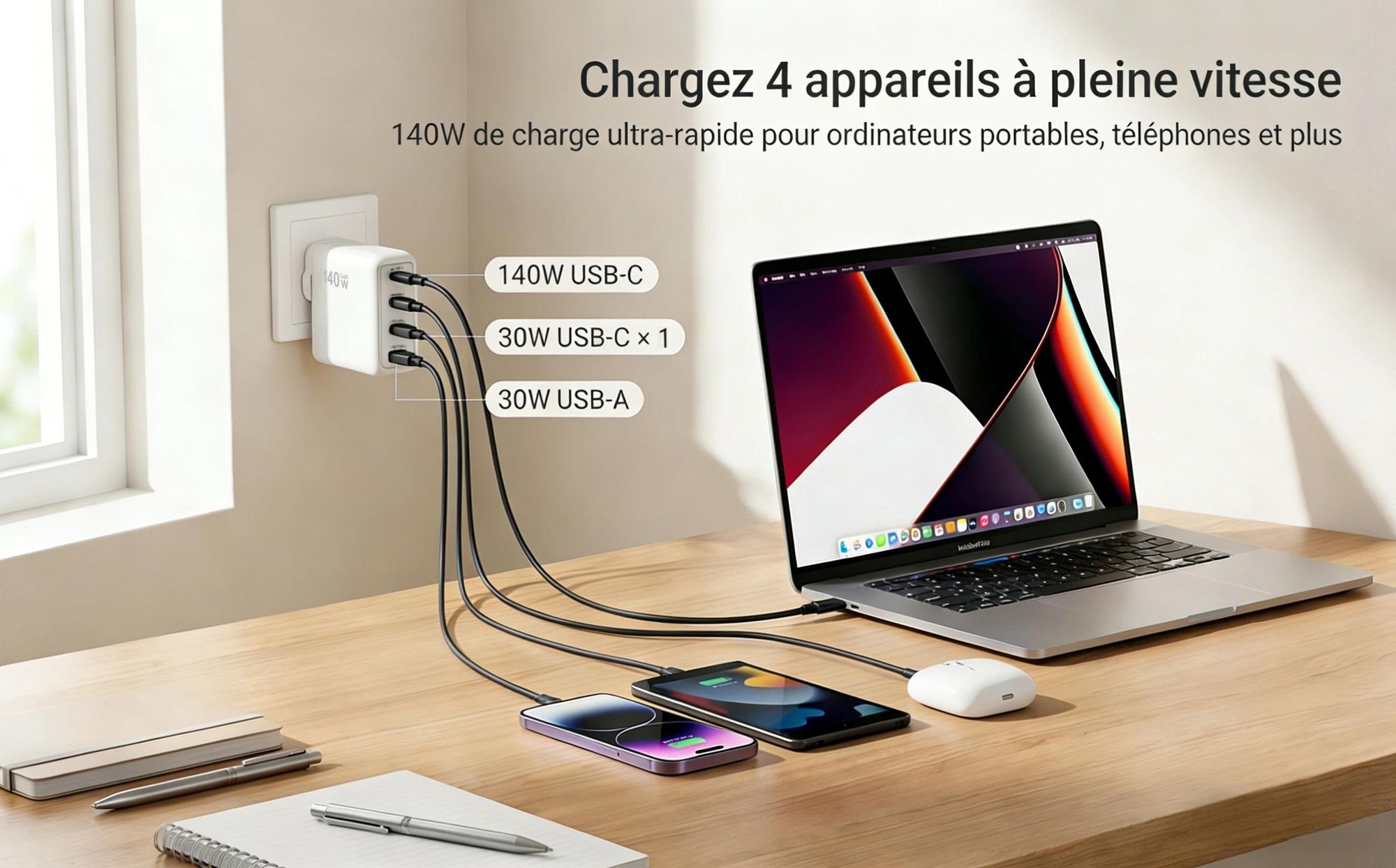 Chargeur rapide, Adaptateur d'alimentation,Chargeurs,Power Station