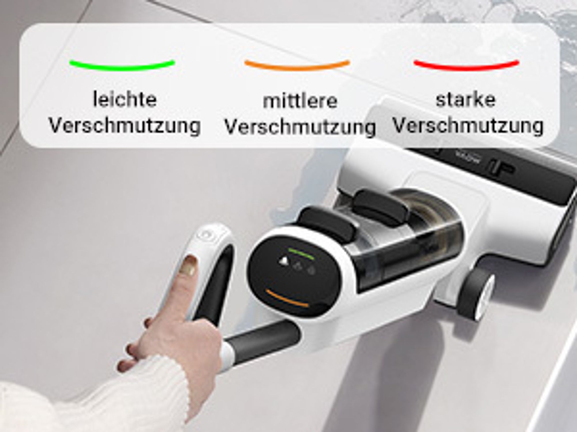 MOVA K20 Nass- und Trockensauger, selbstreinigende automatische Bürsten, 30 min Laufzeit, Doppel-Kantenreinigung