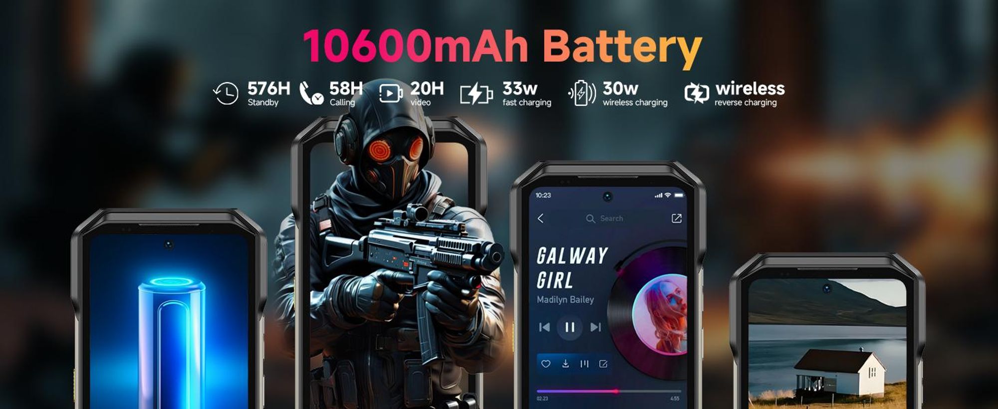 Ulefone Armor 27T Pro+ Outdoor Smartphone 5G Android 15 Handy 24GB+256GB/SD-2TB 10600mAh/33W, 6.78'' FHD+ 120Hz mit Wärmebildkamera, 64MP/GPS/NFC/OTG