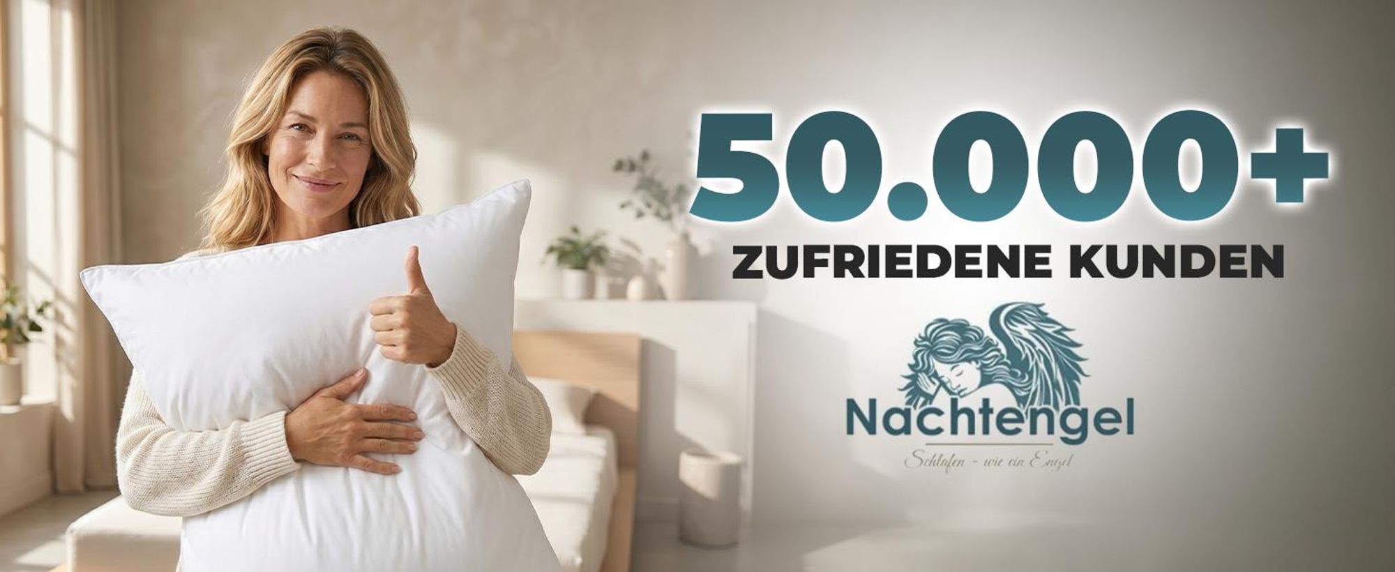 DAUNENKISSEN 40x80 – 3-Kammer Kopfkissen, Federkissen mit 100% Daunen & Federn, 100% Baumwollbezug, schadstoff, Fest, 1000 g