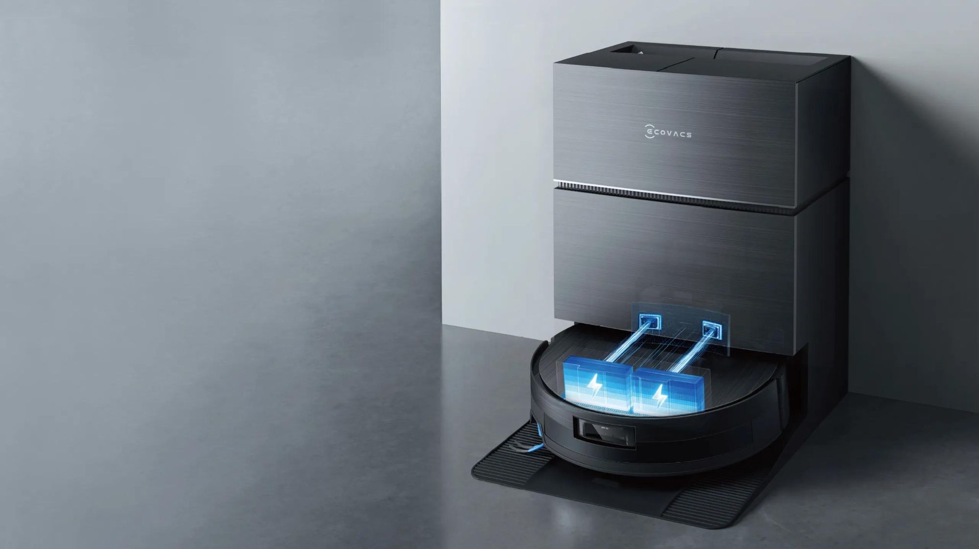 ECOVACS DEEBOT X11 PRO OMNI Saugroboter mit 2pcs Originale Reinigungslösung, 19.500 Pa Staubsauger Roboter, PowerBoost Technologie, Silber