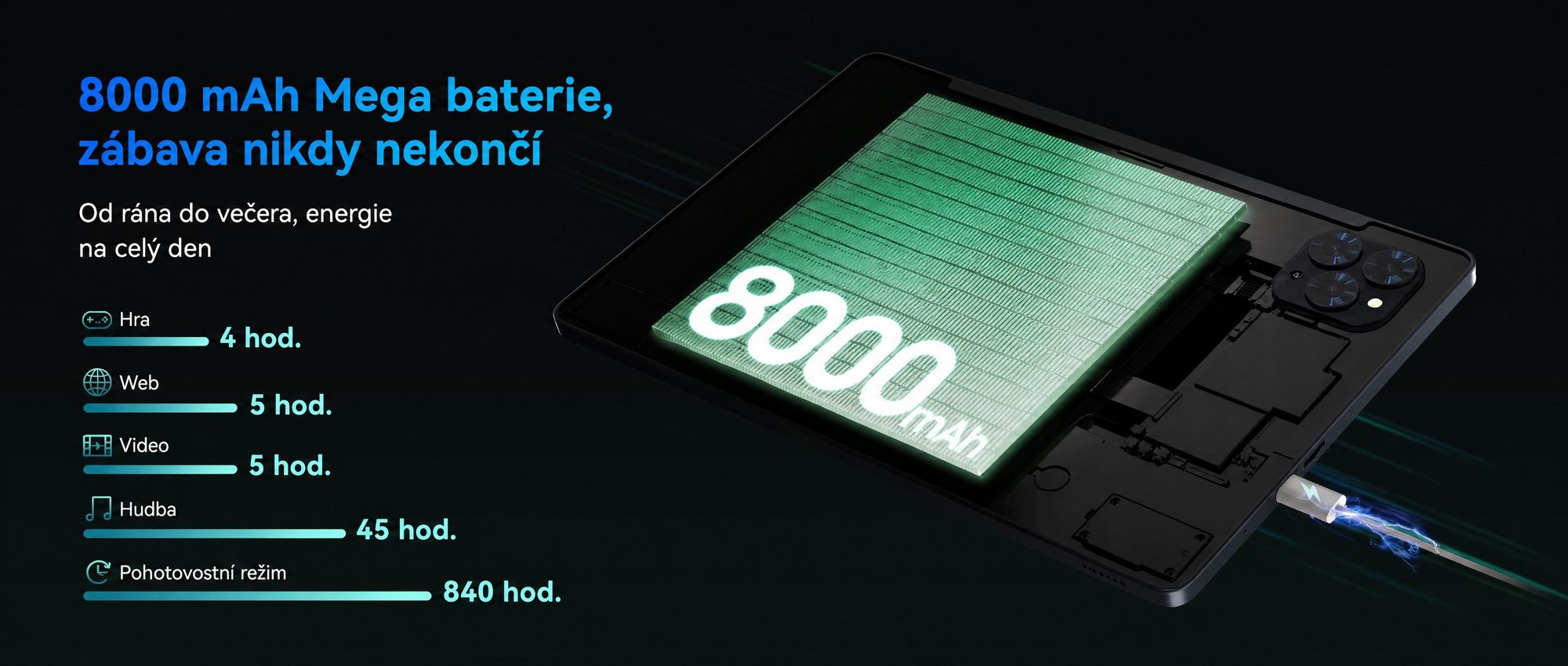T90 Android 16 tablet s klávesnicí a stylusem - 11"tablet, 24+128GB/2TB TF,1920x1200FHD+, osmijádrový procesor, 8000 mAh, Face ID, 13MP+5MP,GPS