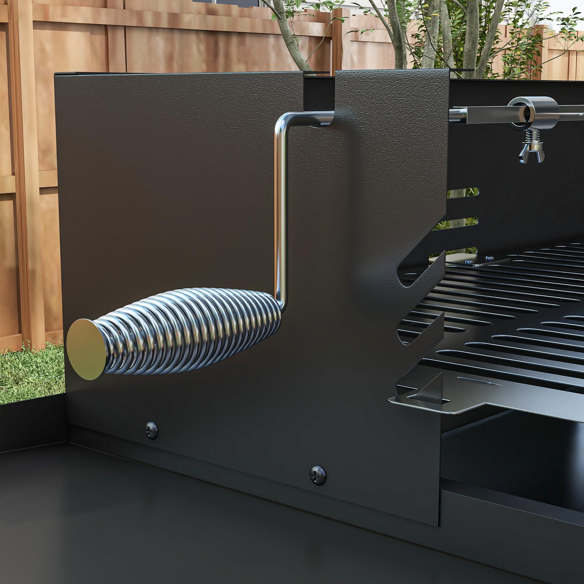 BBQ-Grill Grillwagen schwarz