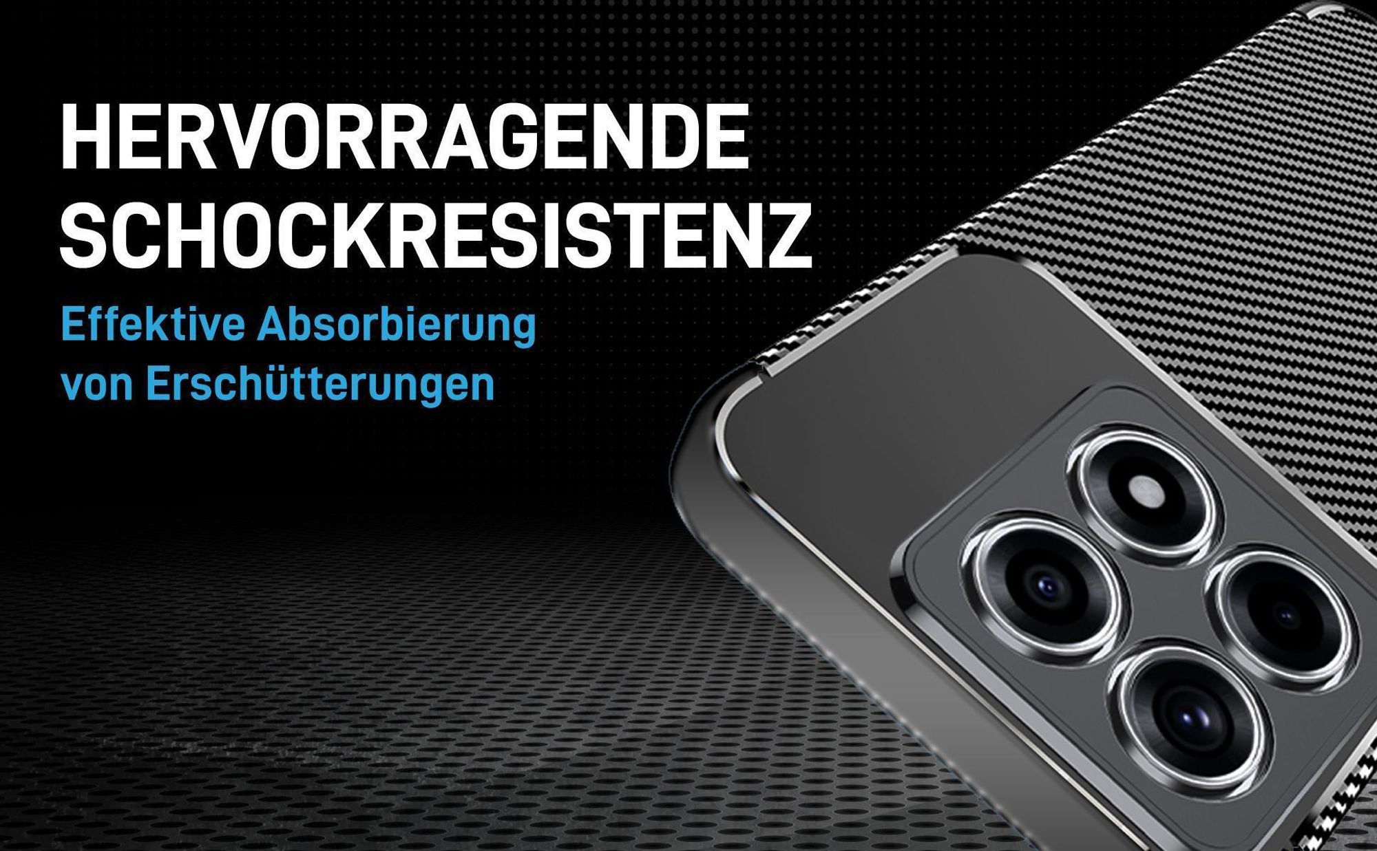 Schwarze Hülle für Xiaomi 14T Pro mit Aufprallschutz