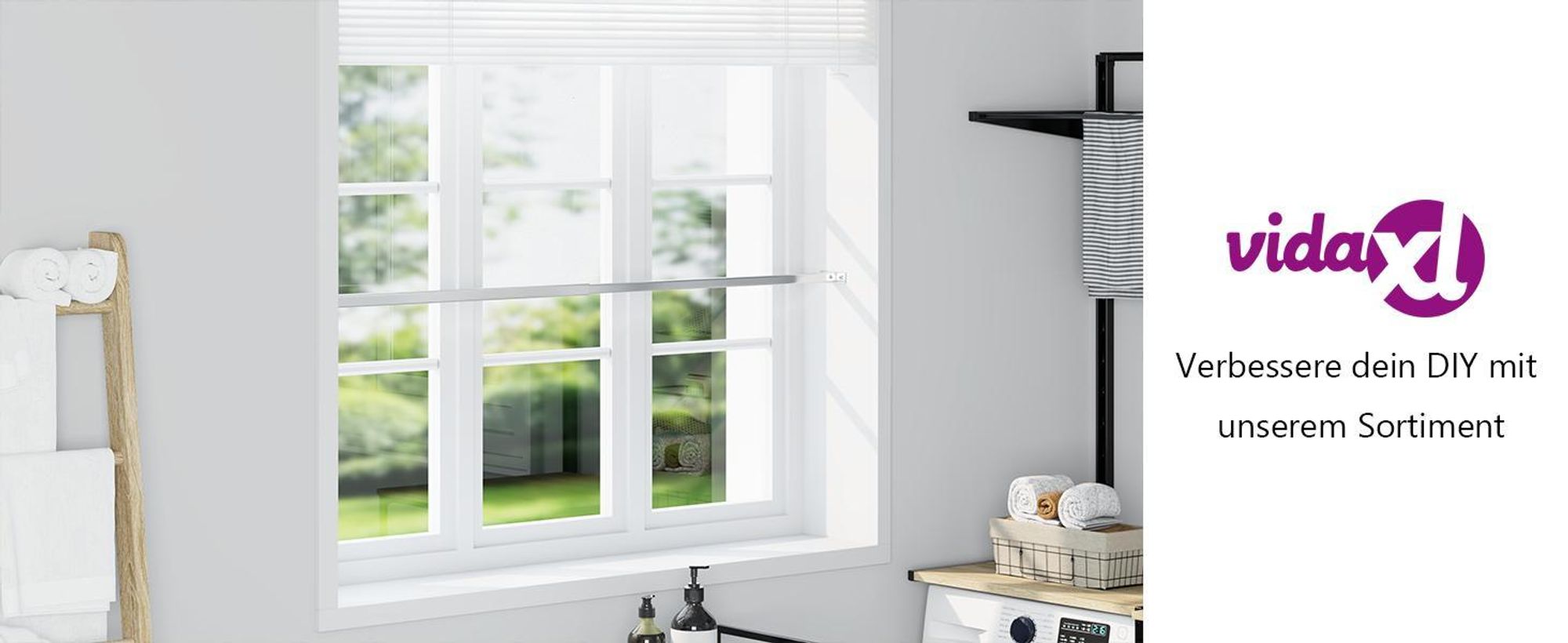 vidaXL Einstellbare Fenster-Sicherheitsstange 710-1200 mm