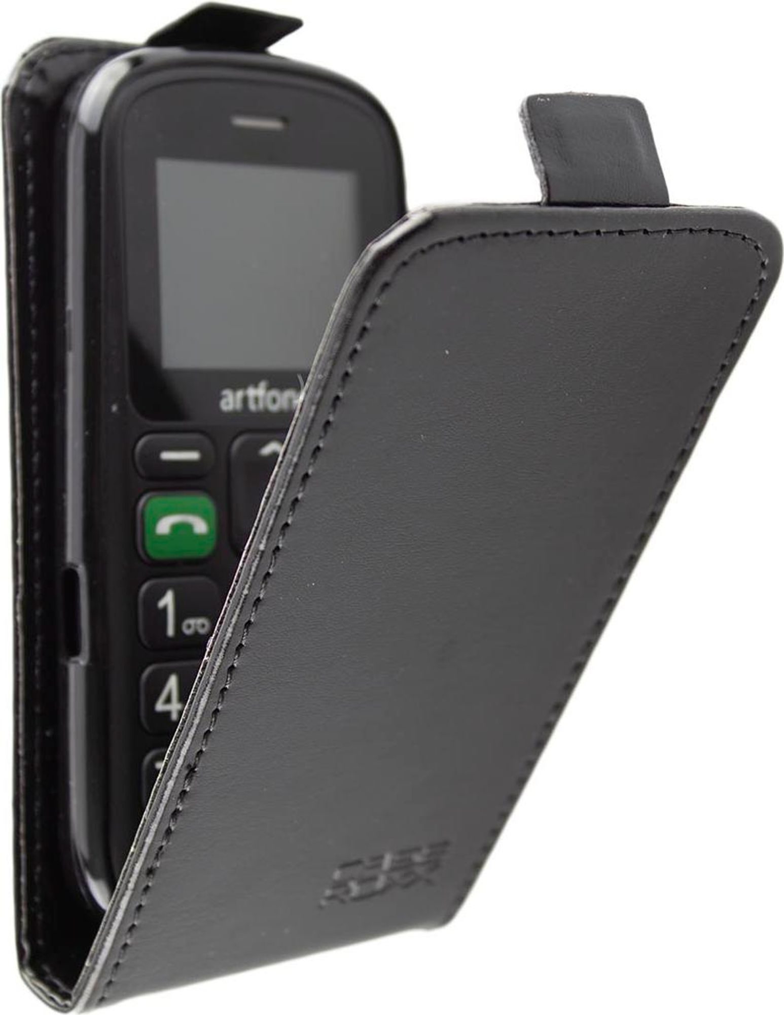 caseroxx Schutz Tasche Hülle Flip Cover kompatibel mit Artfone CS181, Smartphone Tasche Flip Cover in schwarz Bild 2