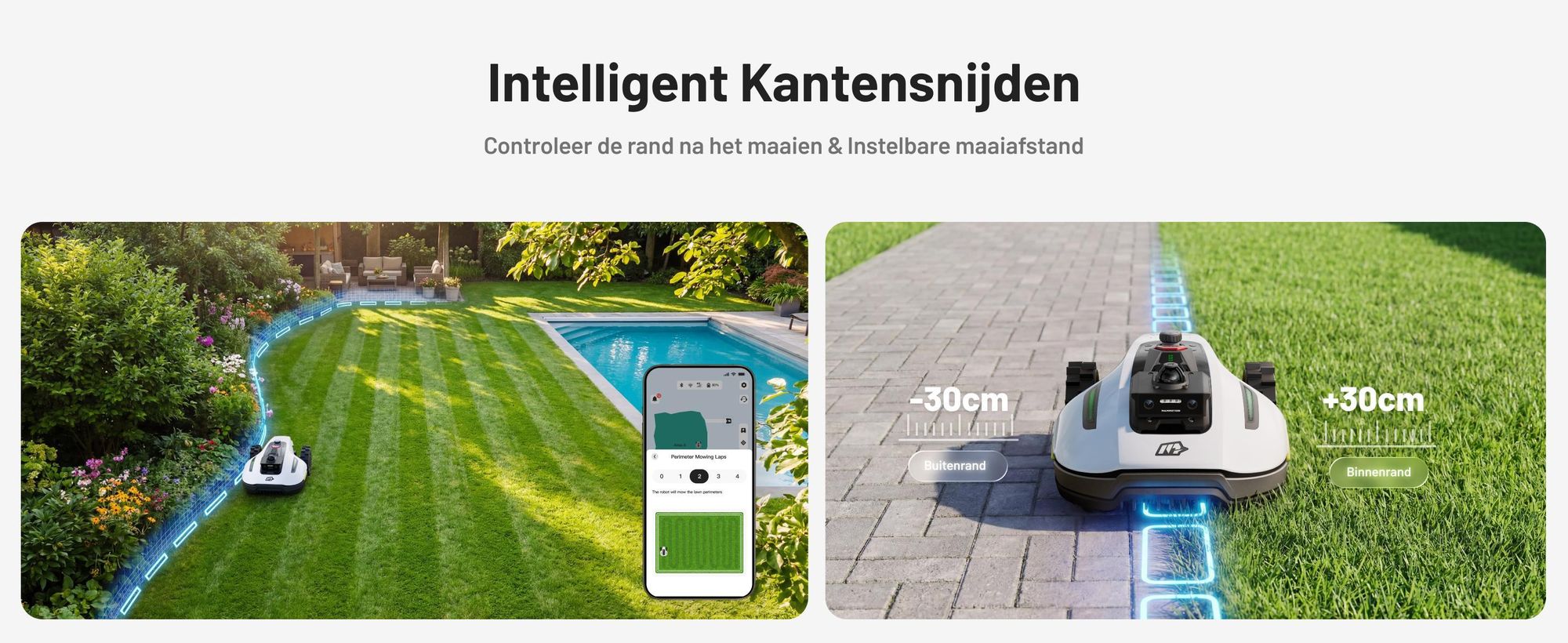 Robotmaaier Mammotion YUKA Mini 2 1000 met garage en wasstandaard, zonder kabel, voor 1000 m², met DropMow-technologie, auto-kaartgeneratie, app