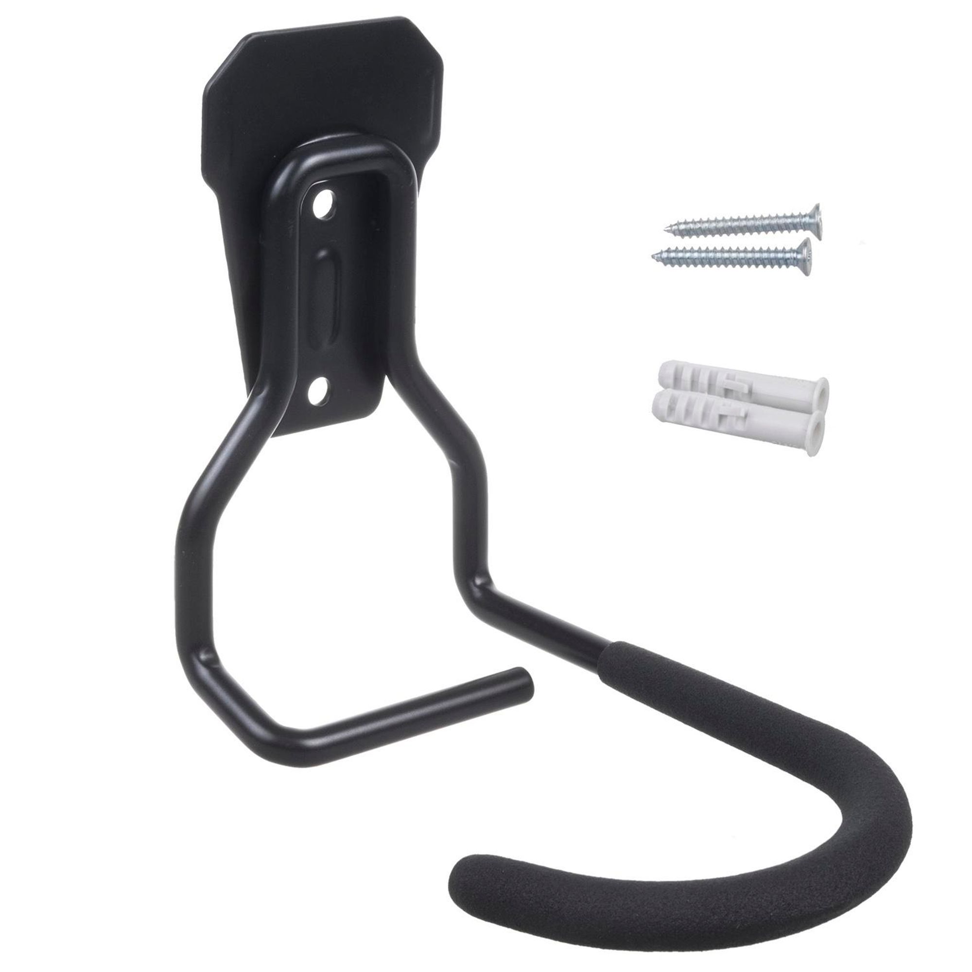 Fahrradträger Maclean MC-433 Fahrrad-Wandhalterung Fahrradhalter vertikal Stahl max. Belastung 20kg Schwarz