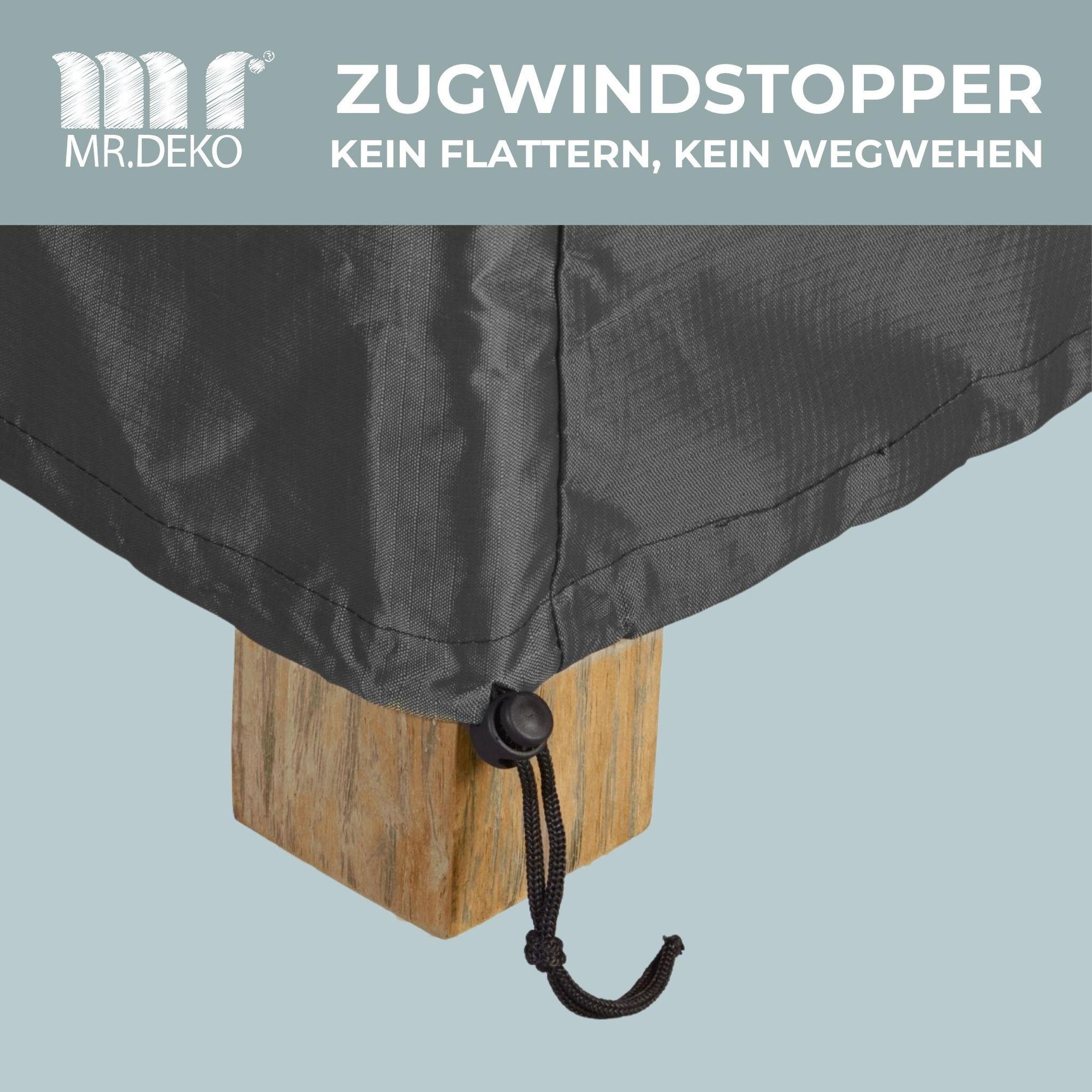 Schutzhaube Aero Protect Dunkelgrau für Gartenbänke 2-Sitzer