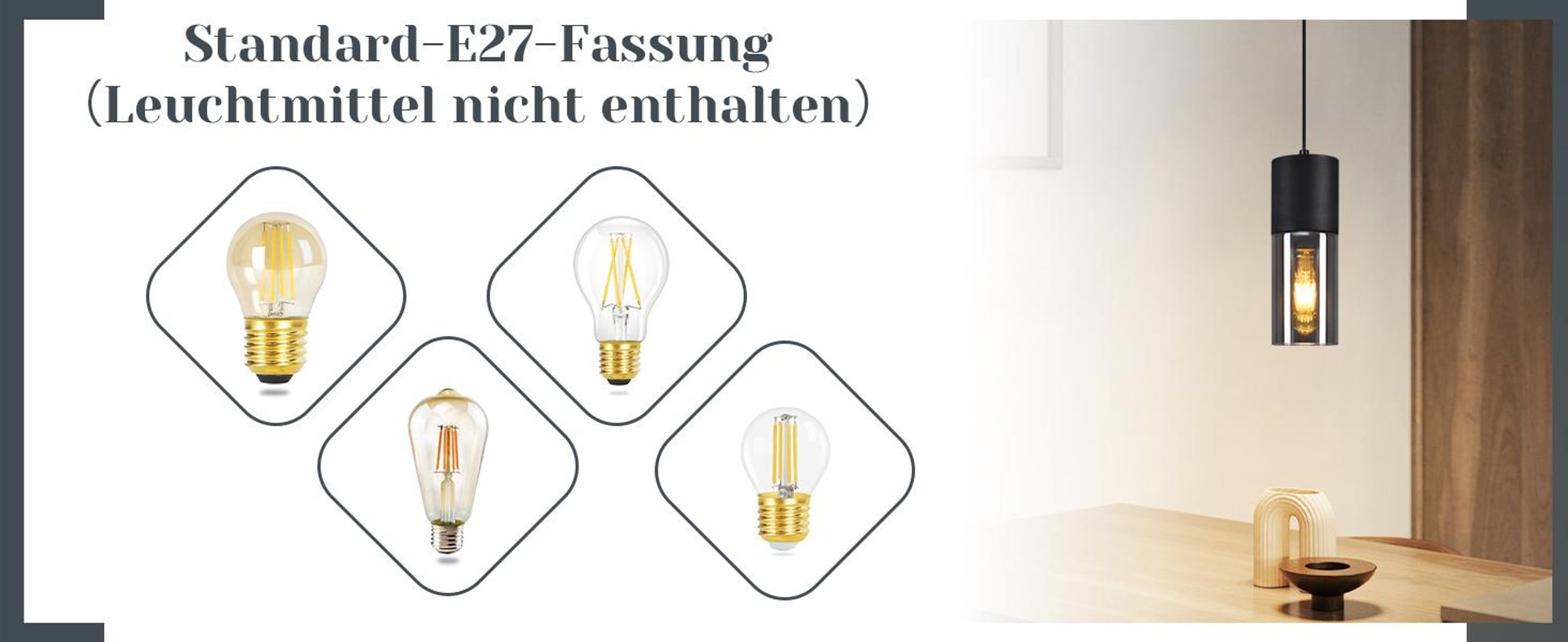ZMH Pendelleuchte Schwarz Esstisch Pendellampe 1 Flammig Hängeleuchte E27 Küche Glas Metall Hängelampe Industrie Modern für Wohnzimmer Schlafzimmer
