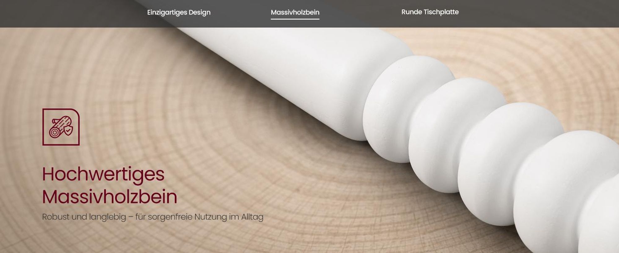 VASAGLE Runder Couchtisch, Beine aus Massivholz, Nachttisch, Beistelltisch für Schlafzimmer, Wohnzimmer, weiß