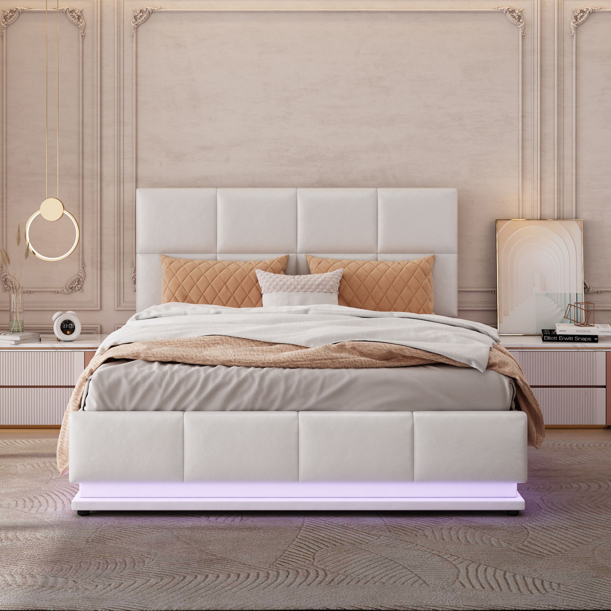 Bett mit LED