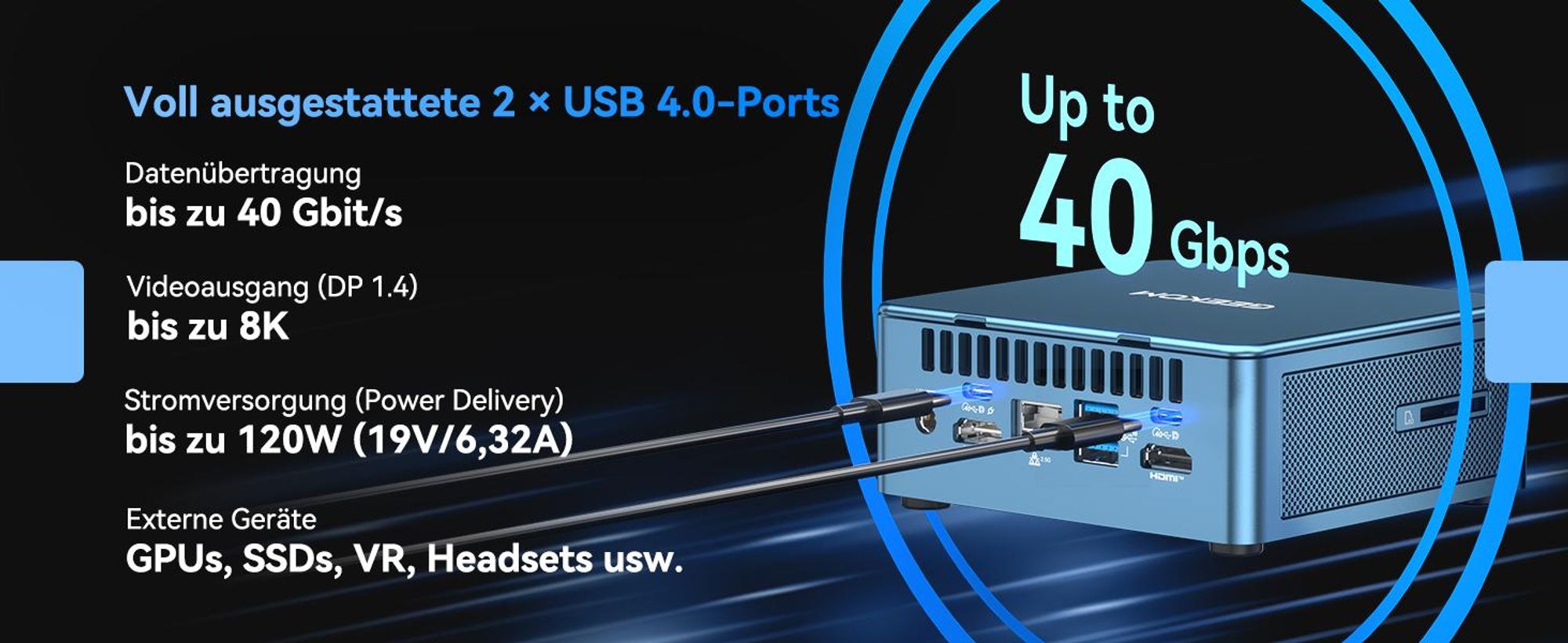 GEEKOM IT13 Mini PC, Intel i5-13600H, 16GB RAM & 1TB SSD, aufrüstbar, 4 Displays bis 8K, 2× USB4, IceBlast-Kühlung, vorinstalliertes System, für Büro