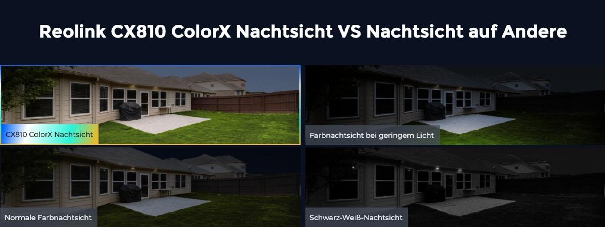 Reolink CX810, 4K 8MP ColorX PoE Überwachungskamera, Smarte Erkennung, F1.0 Superblende, Farbnachtsicht, 2-Wege-Audio, Einstellbares Warmlicht, IP67