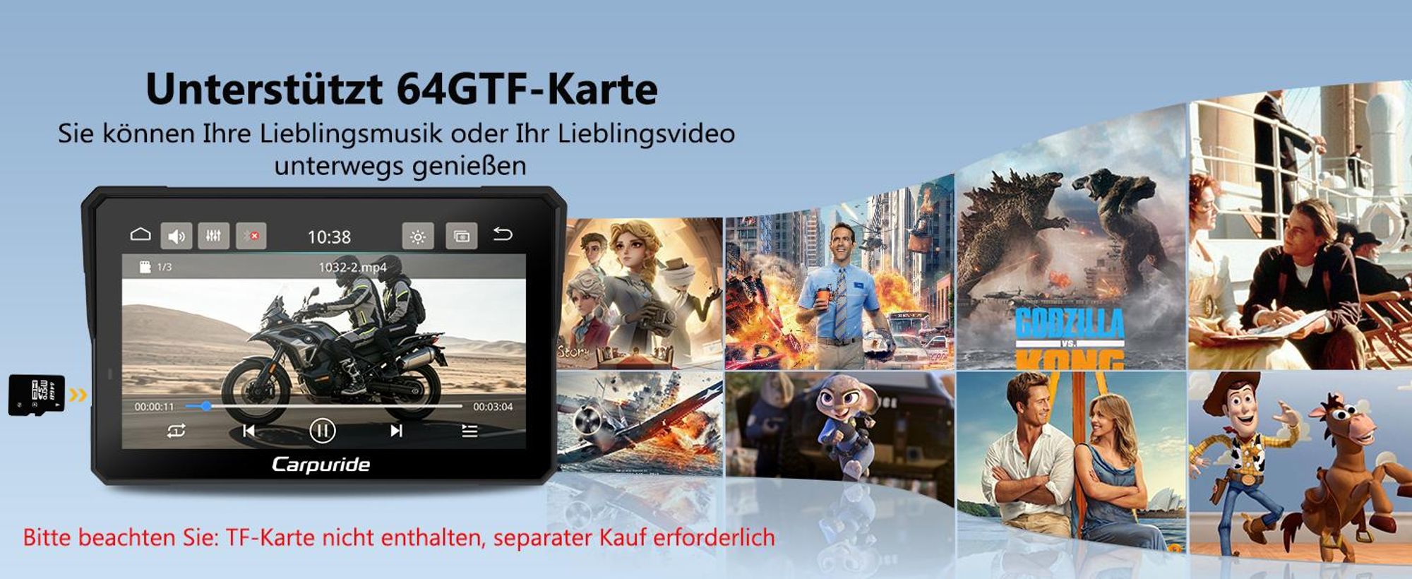Unterstützt 64-GB-TF-Karten