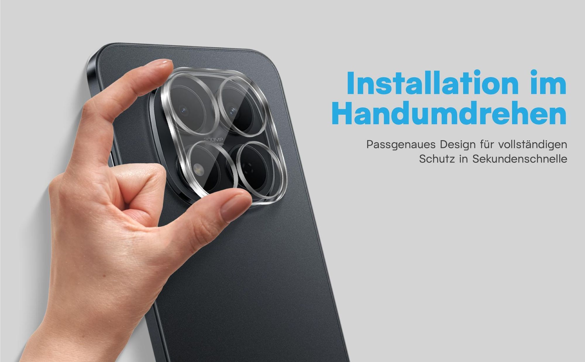 2x Kameraschutz aus 9H Glas für Xiaomi Redmi Note 15 Pro+ 5G in passgenauem Design