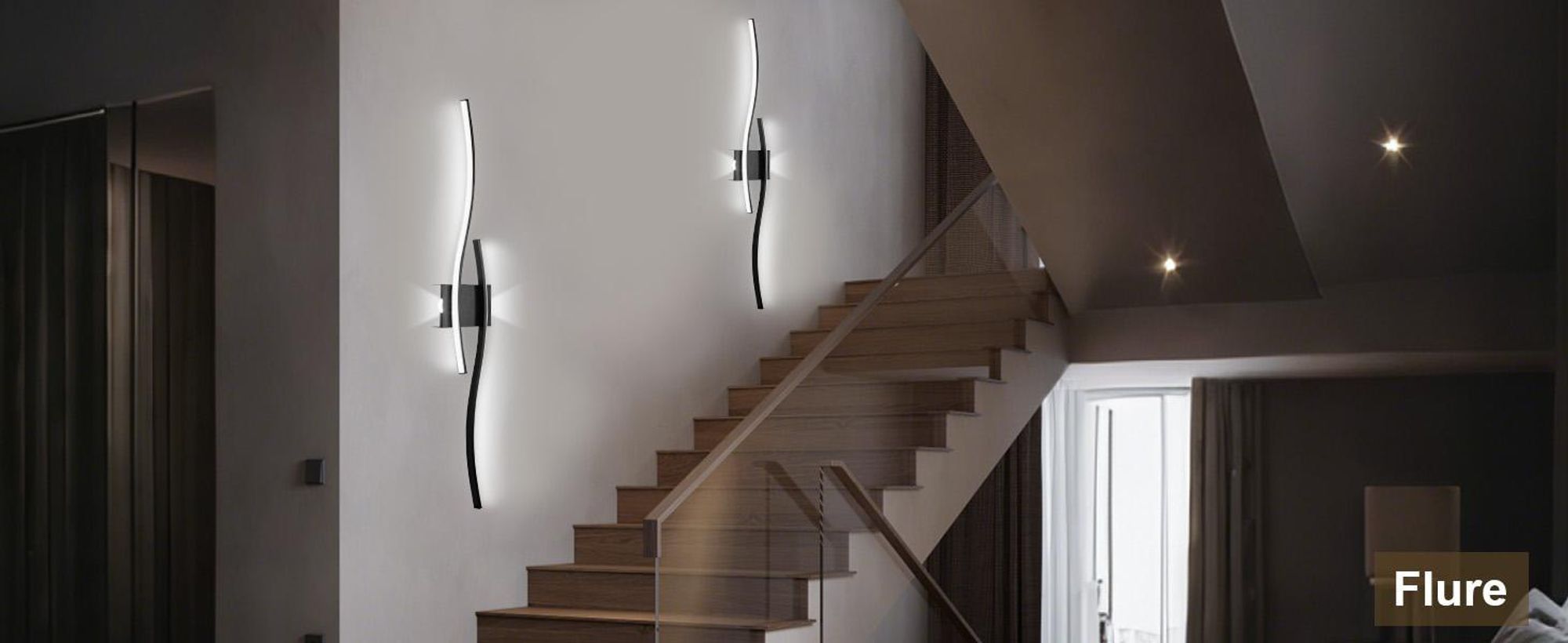 LED Wandleuchte Innen Modern Dimmbar 3 Farbtemperaturen Wiederaufladbar Wandlampe mit Fernbedienung