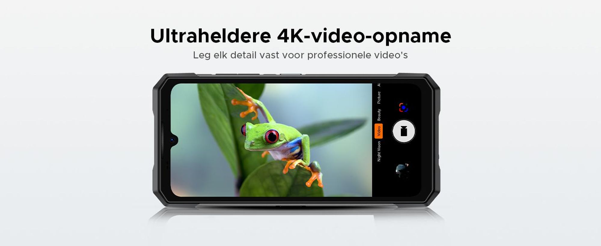DOOGEE S200 Ultra robuuste smartphone, 5G, IP68/IP69K, 6,72" 120Hz, 1,32" AMOLED-scherm, 11000mAh batterij, 66W opladen, 48GB+1TB opslag, 100MP camera