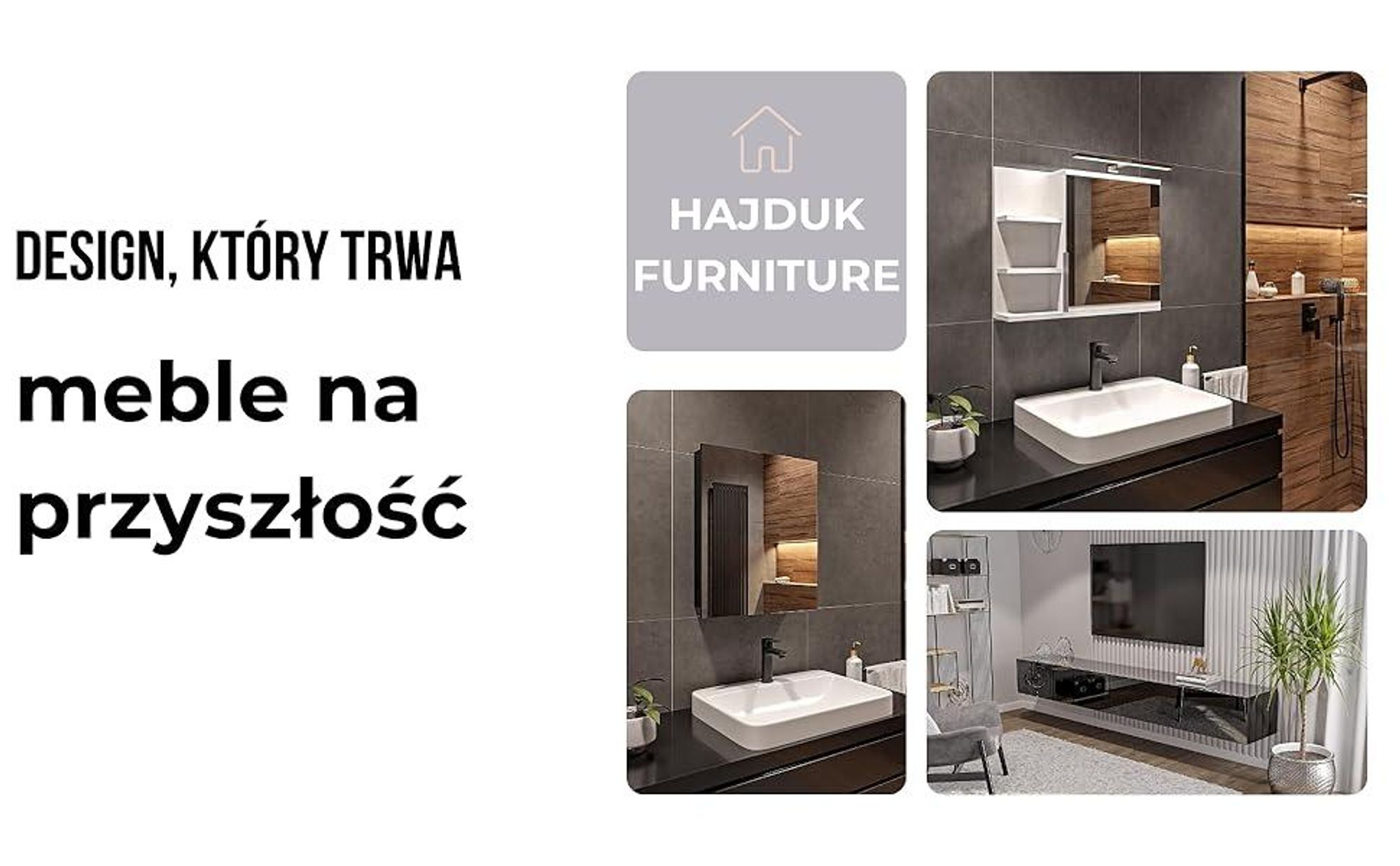 Szafka RTV Czarna Wysoki Połysk - 270 x 40 x 35 cm - Szafka Wisząca - Komoda - Półka RTV - Lowboard - Meble Do Salonu - Push-to-Open-System