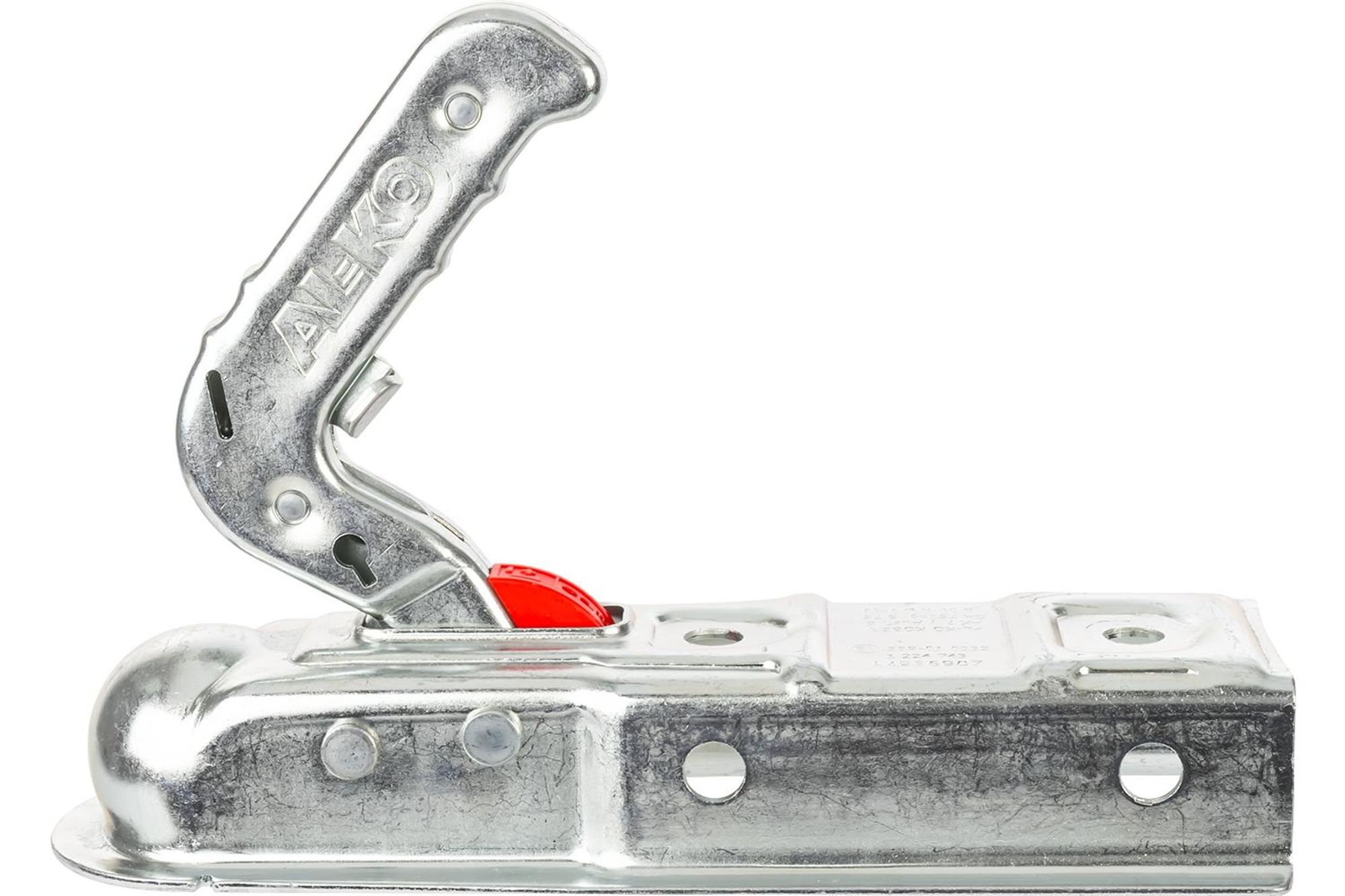 AL-KO Kugelkupplung AK7, 750 kg, Vierkantdeichsel 60 mm, Stützlast 75 kg, Stahl, Sicherungsanzeige, für Deichsel, PKW-Anhänger