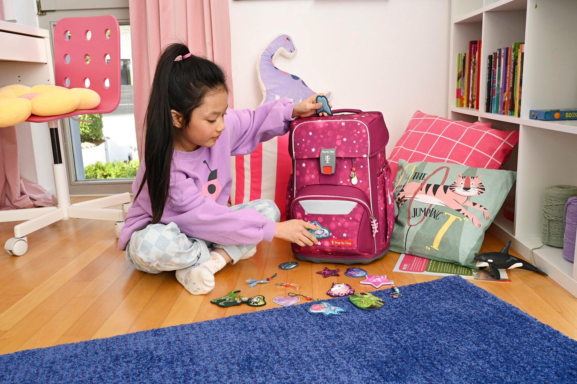 Step by Step Schulranzen-Zubehör Magic Mags Set (3-teilig) Rainbow Ria bunt