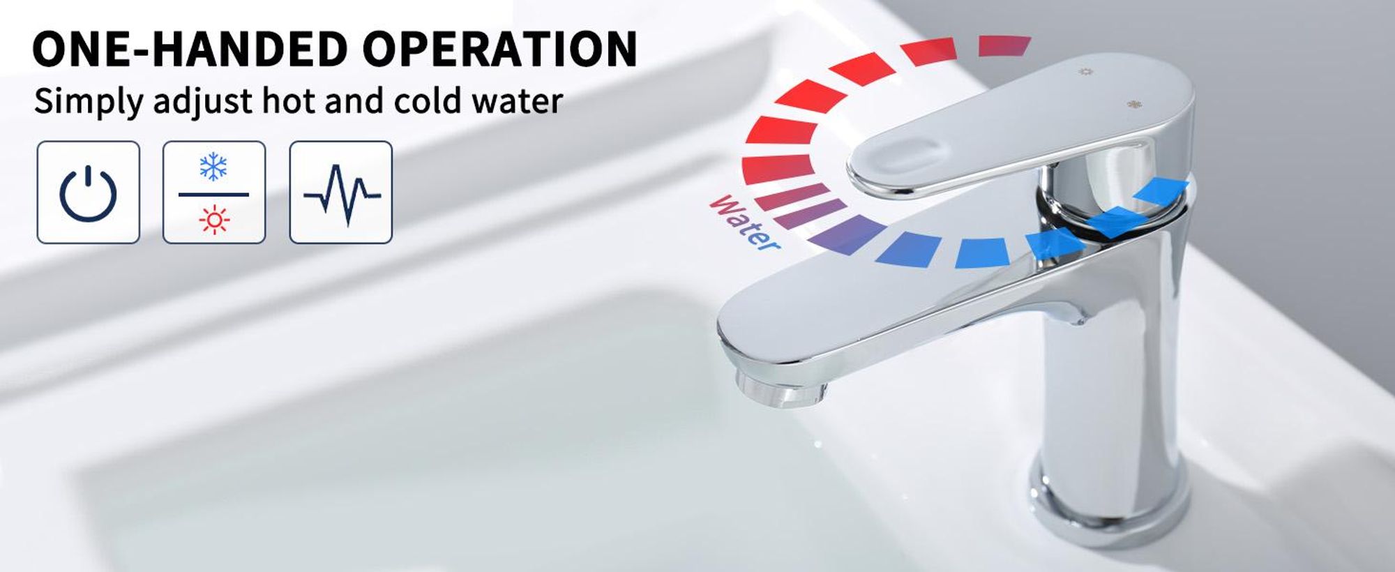 HOMELODY Wasserhahn Bad，Waschbecken Badarmatur，Mischbatterie aus Messing，Waschtischarmatur Einhandmischer für Badezimmer, Waschtisch Armaturen Spüle