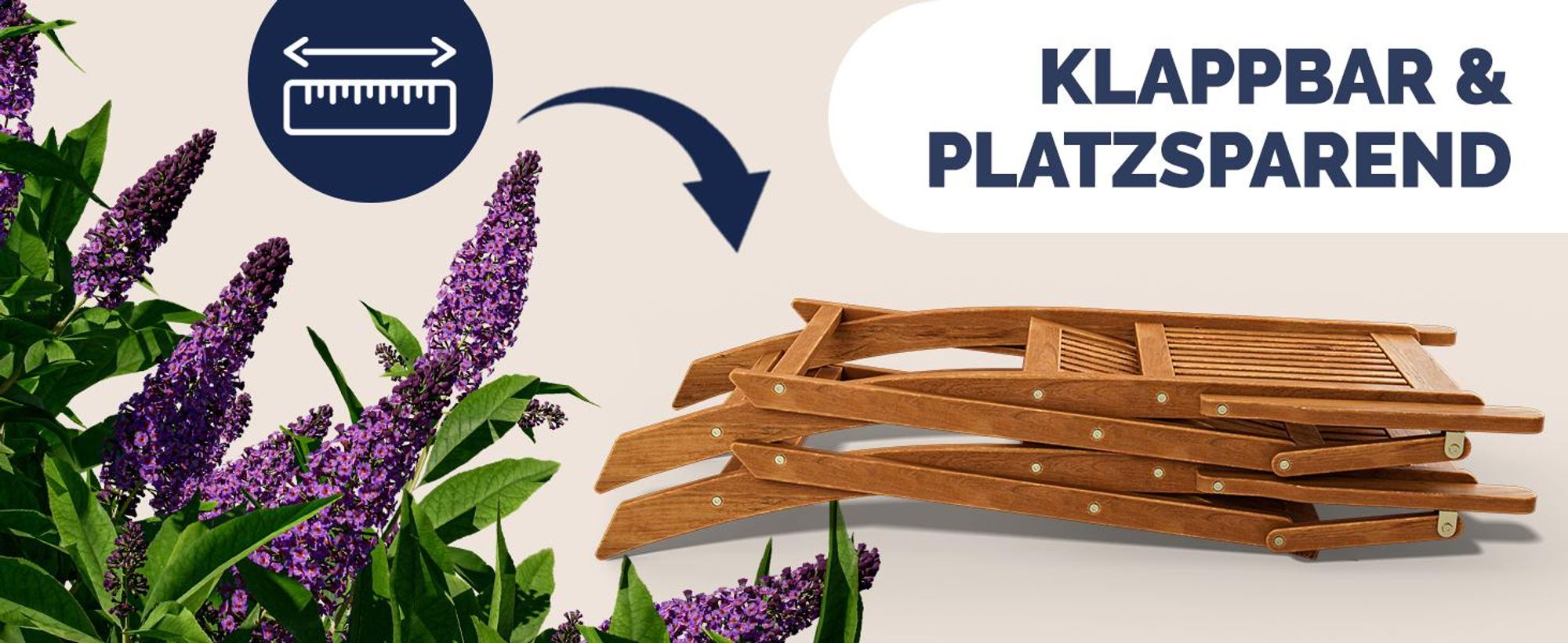 CASARIA® Gartenstuhl Sydney Klappbar Akazienholz  Wetterfest 2er-Set 54x56x90 cm