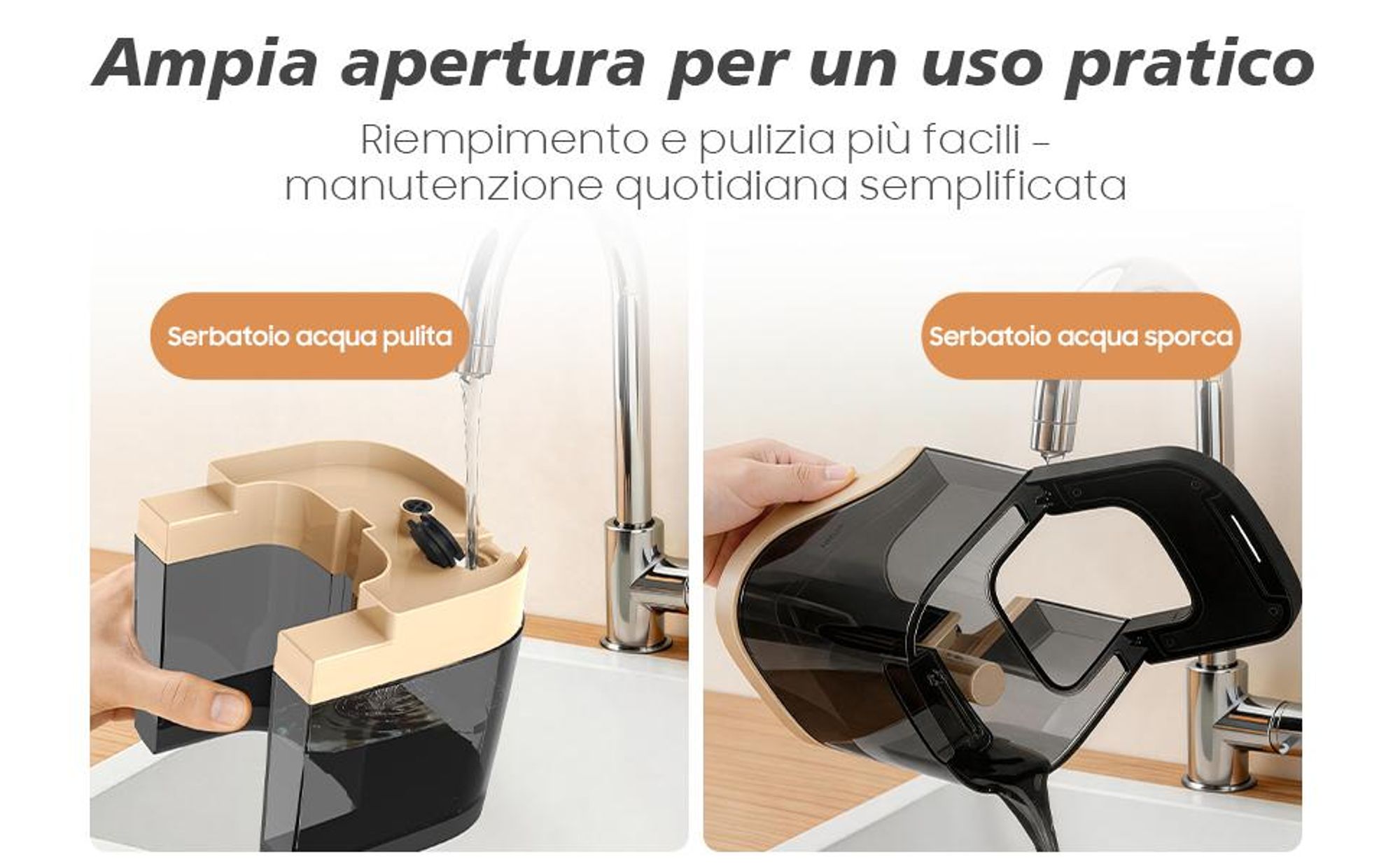 Aspirapolvere umido per tappezzeria – 400W, 13 kPa di aspirazione, portatile, per tappeti, divani e auto