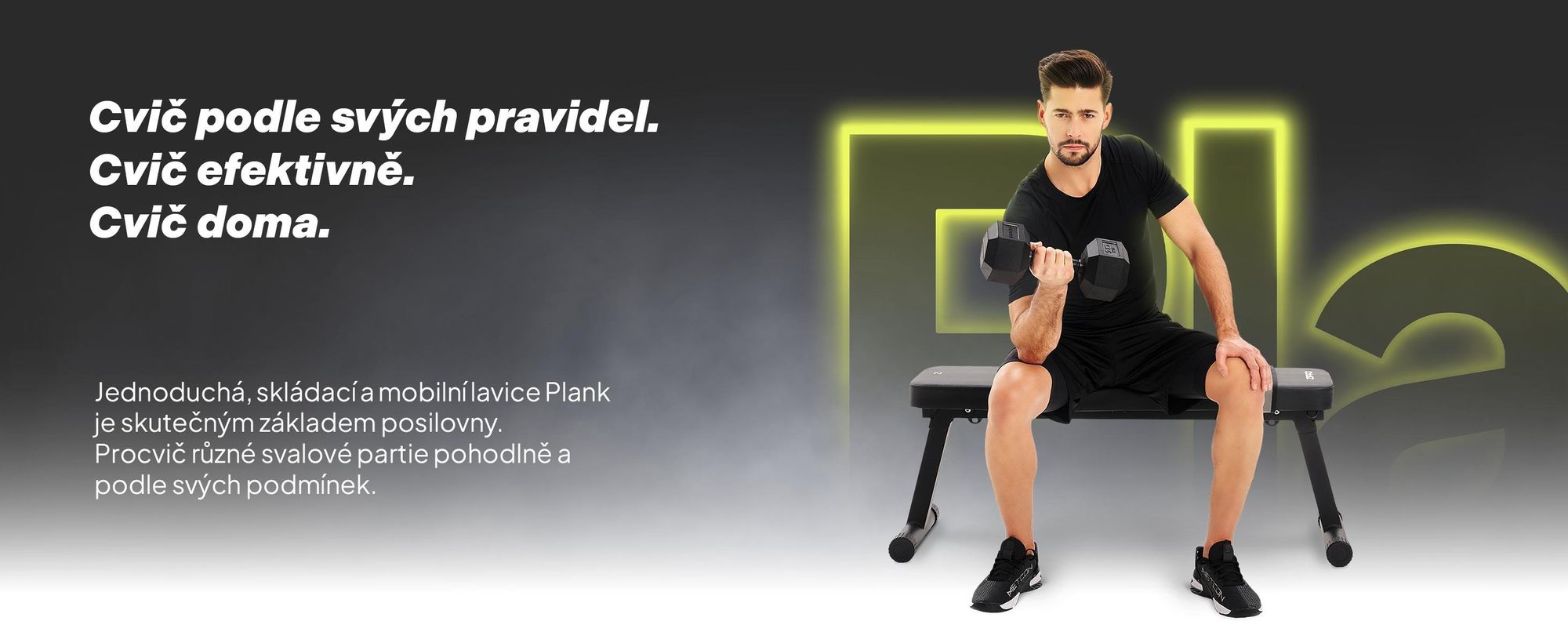 Zipro Hantelbank Flach Plank – skladací fitness lavica pre domáce použitie Ultrakompaktná s držadlom Nosnosť až 230 kg Tréningová lavica pre činky a hip