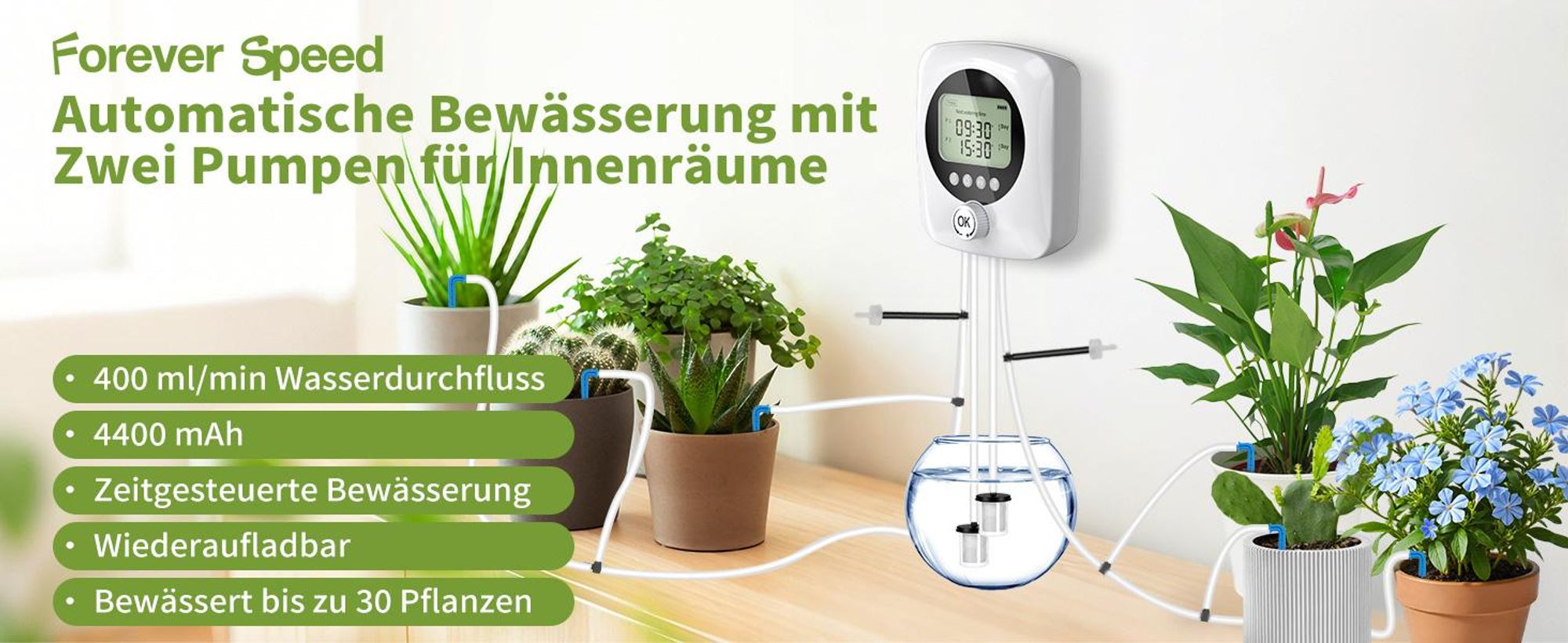 Forever Speed Automatische Bewsserungssystem Indoor mit