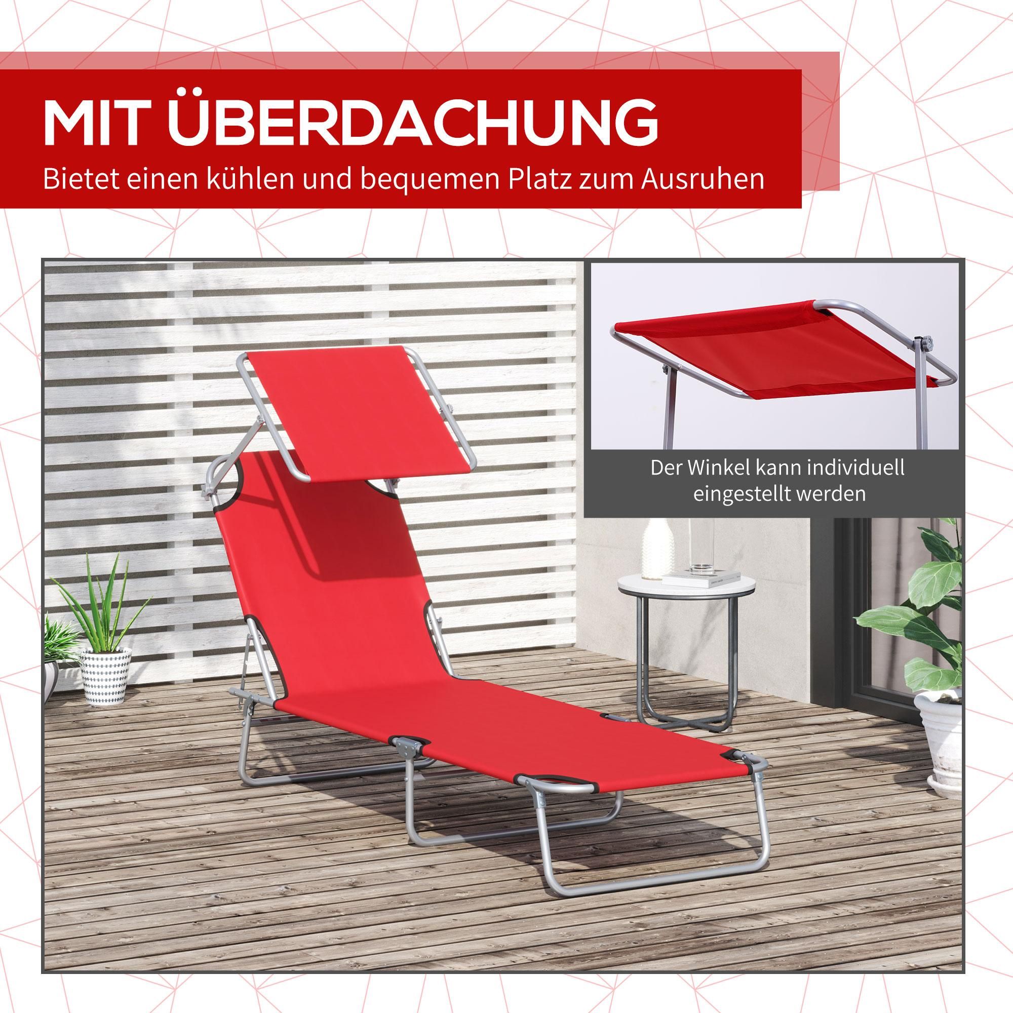 klappbar Polyester Strandliege