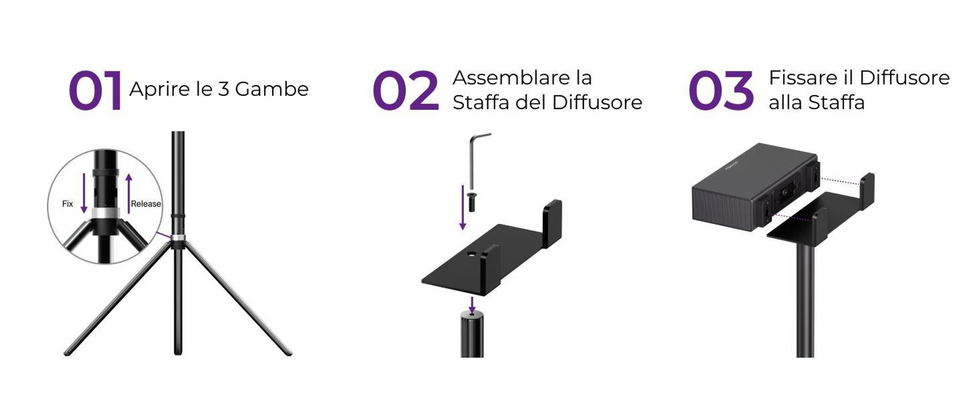 Steady S80 - 1 coppia di supporti per i diffusori della soundbar Nova S80