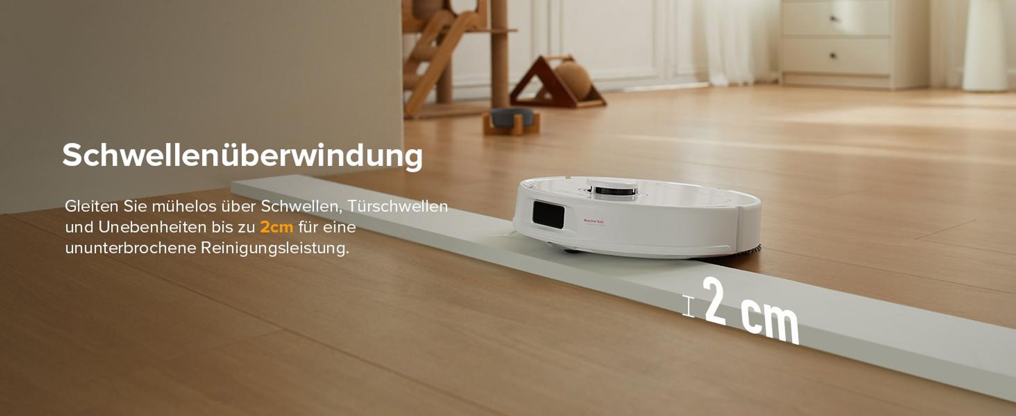Roborock QV 35A Staubsauger Roboter 8.000pa(Upgrade von Qrevo/Qrevo Plus),Anti-Verfilzungs-Seitenbürste, PreciSense LiDAR, All-in-One Dock, Weiß