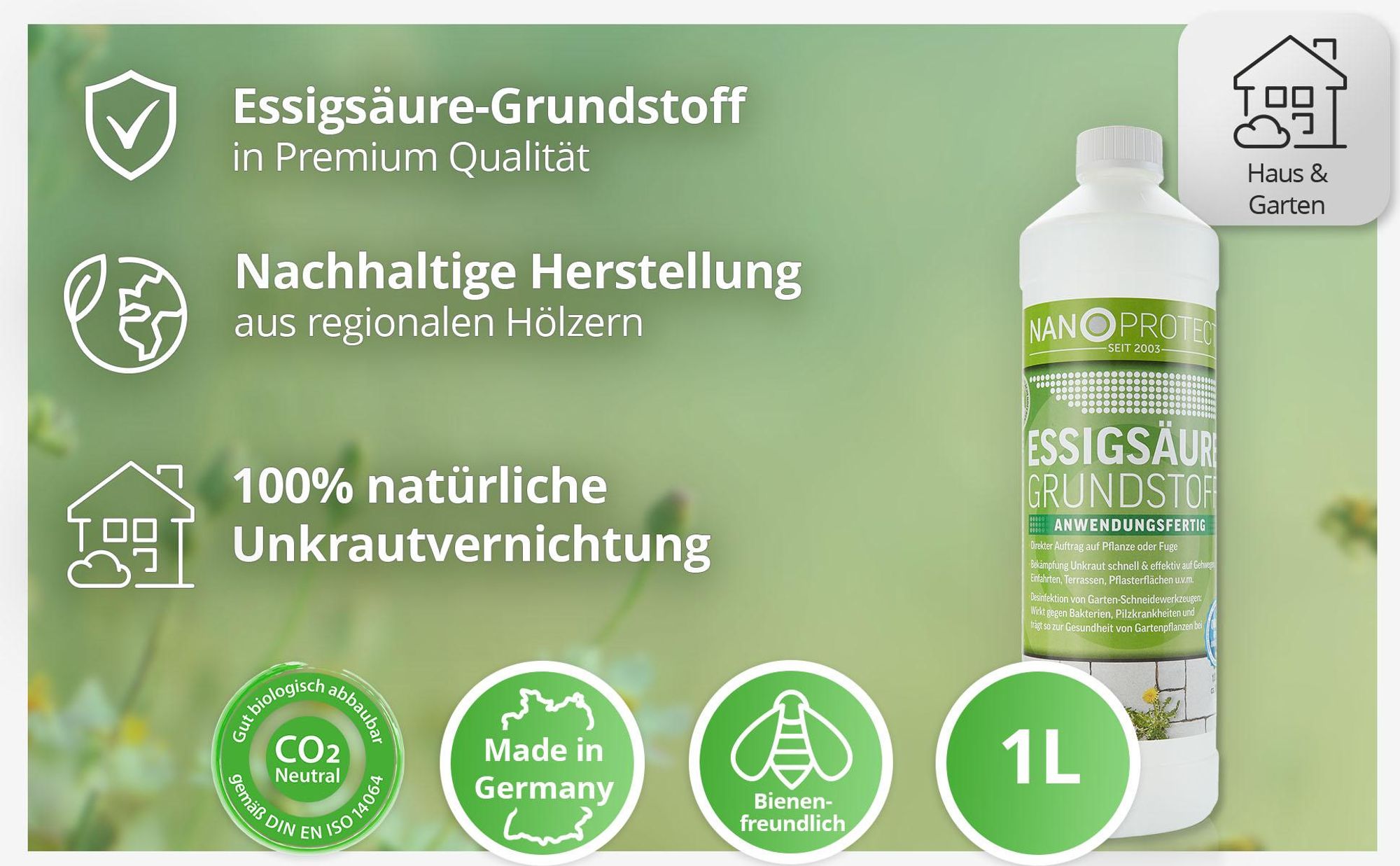 Biologischer Unkrautvernichter von Naoprotect
