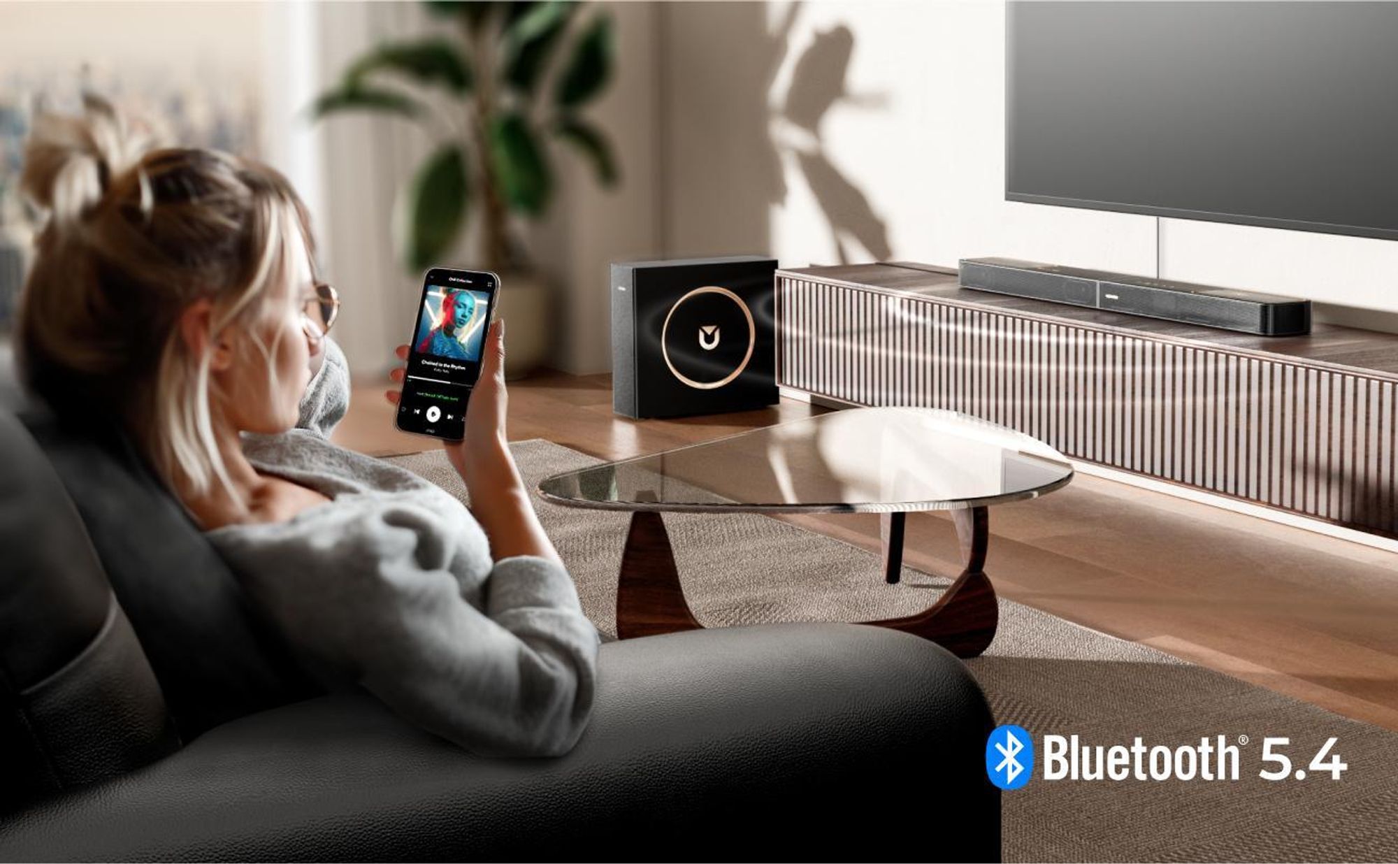 ULTIMEA Soundbar a 3.1.2 canali con Dolby Atmos, sistema surround per TV con subwoofer da 6,5 pollici, Bluetooth 5.4, HDMI eARC, 360W, Skywave F30 Boom