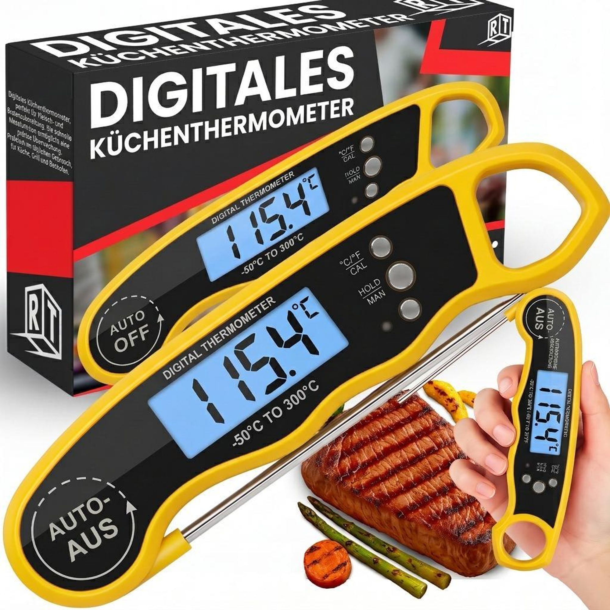 Digitales Küchenthermometer Braten BBQ Koch Thermometer Haushaltsthermometer Küche Universales