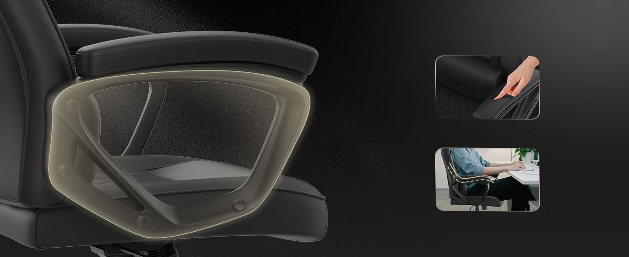 SENSE7 Knight Gaming židle umělá kůže černá-šedá - ergonomická kancelářská židle PC židle k psacímu stolu židle pro hráče houpací funkce Gamer 120 kg