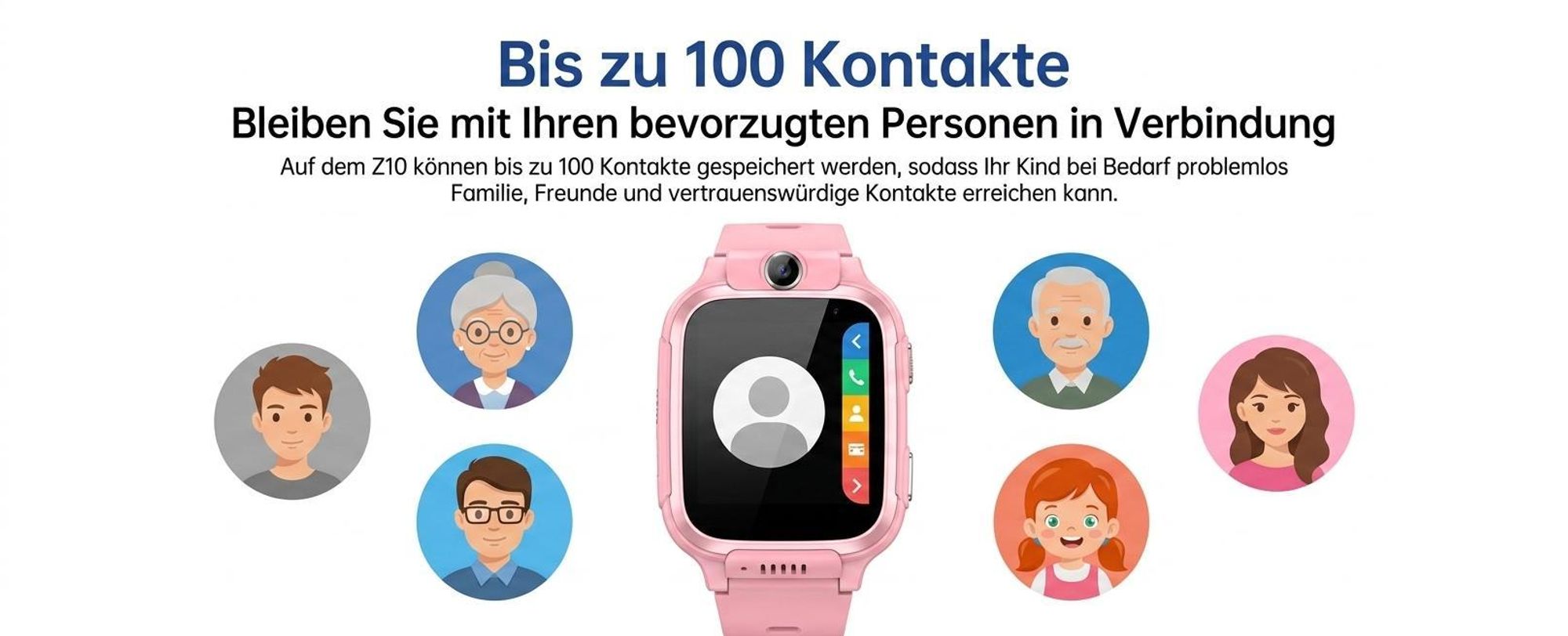 Blackview Z10 Kinderuhr smartwatch, GPS und 4G-Videoanrufe smartwatch, Bluetooth, IP67, 1.83" IPS, 1GB+8GB, 680mAh, Gravitysensor, LBS+WiFi+GPS, SOS